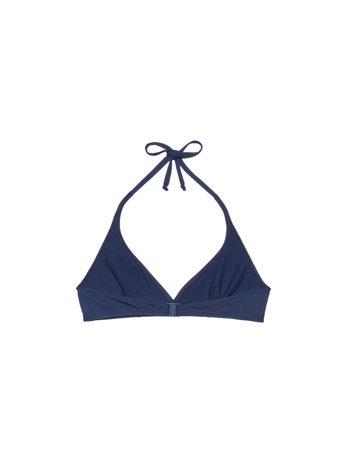 Gaia Navy Blue Triangle Bralette Top
