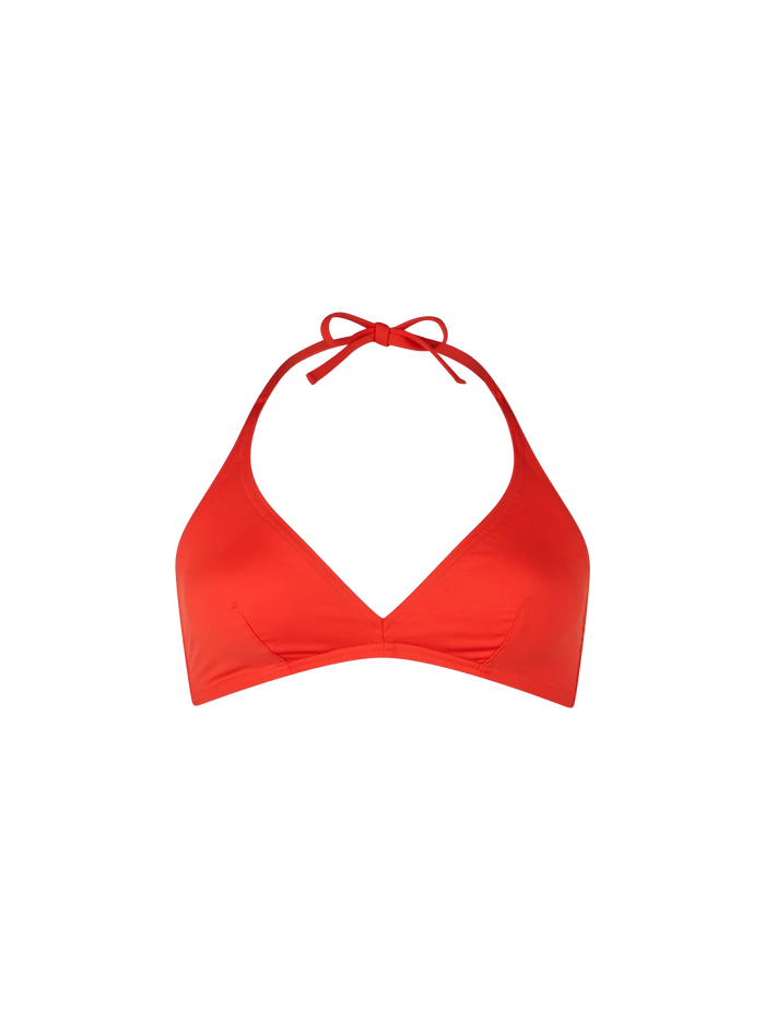 Gaia Orange Bralette Bikini Top