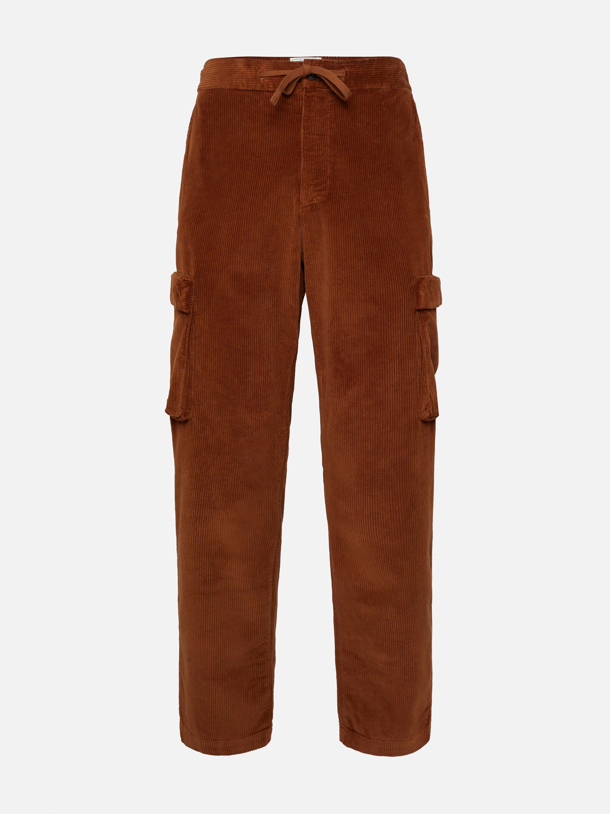 Camel Corduroy Cargo Pants Goldeck Brown
