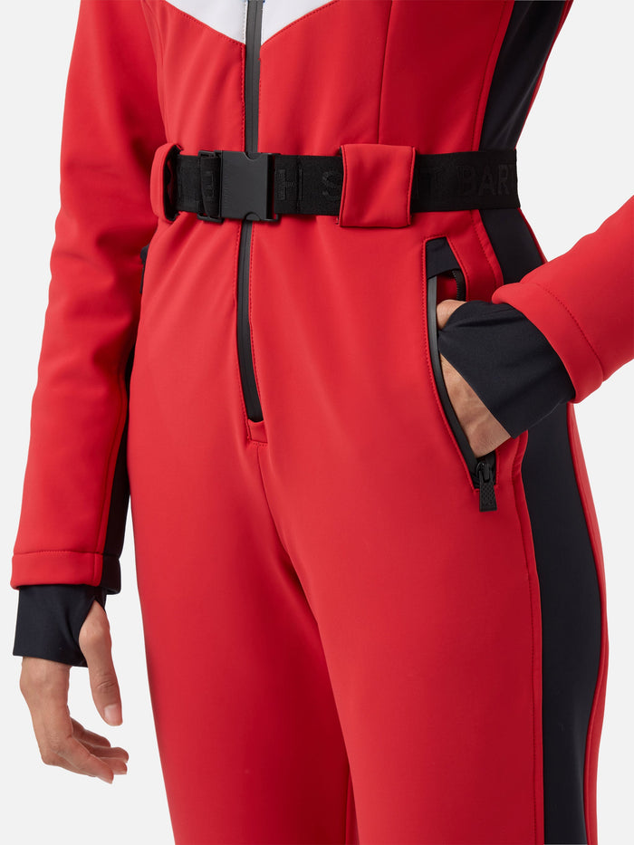 Garmisch Red Ski Suit With Recco® Technology Overalls