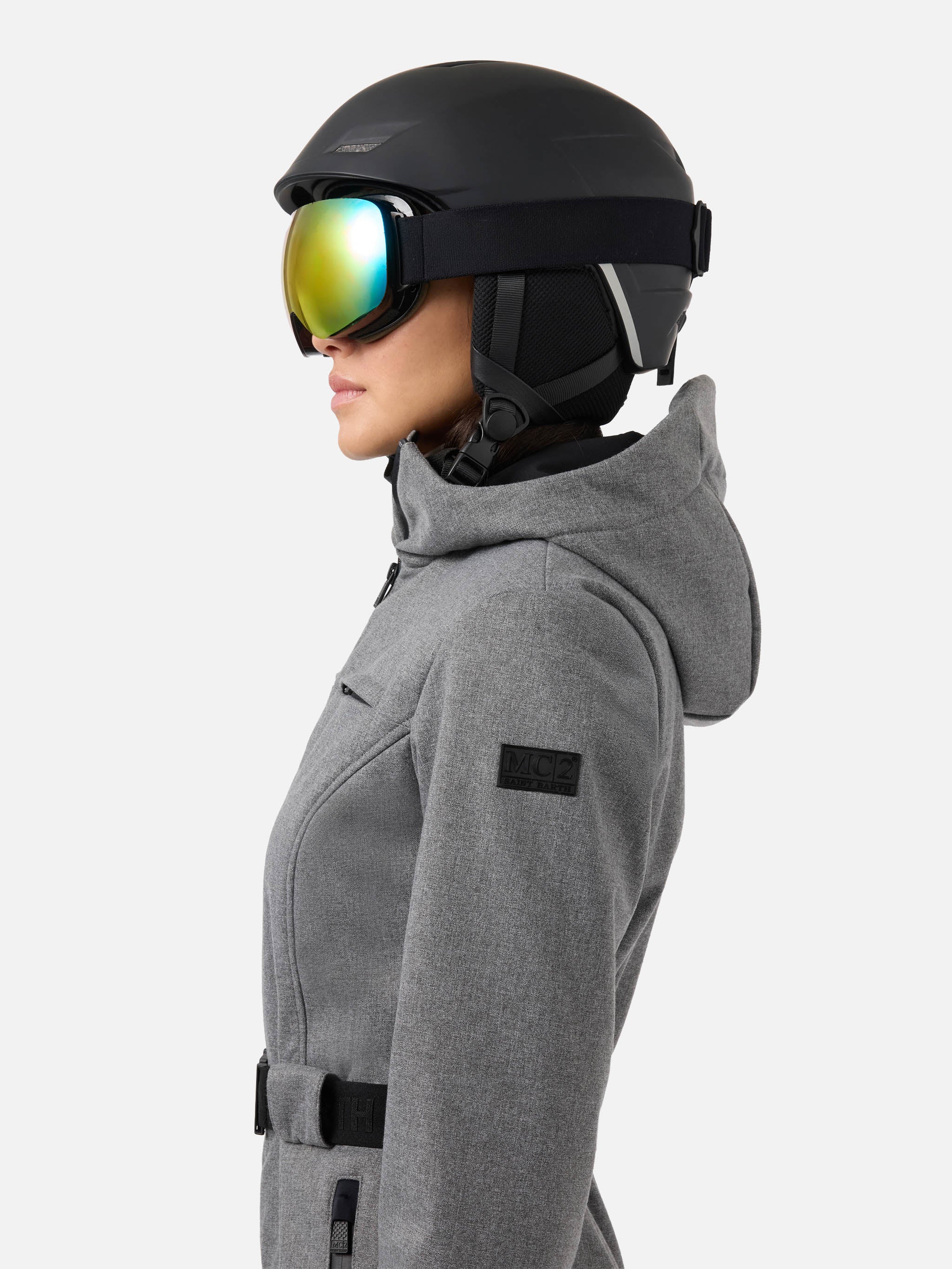 Ski Suit Garmisch Grey With Recco® Technology Overalls