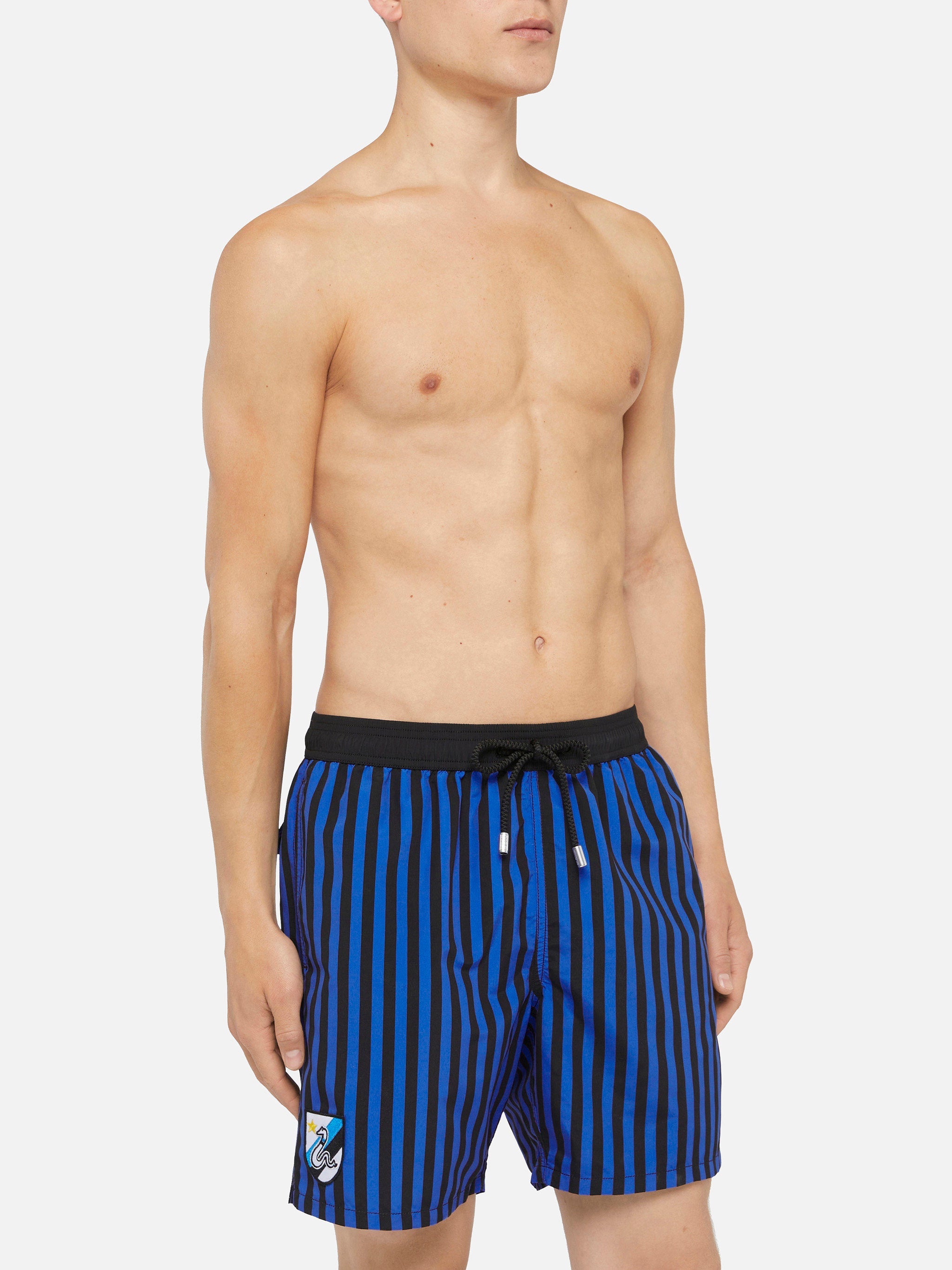 Mid-Length Gustavia Swim-Shorts With Inter Heritage Patch | Fc Special Edition Blue Navy Swimshort