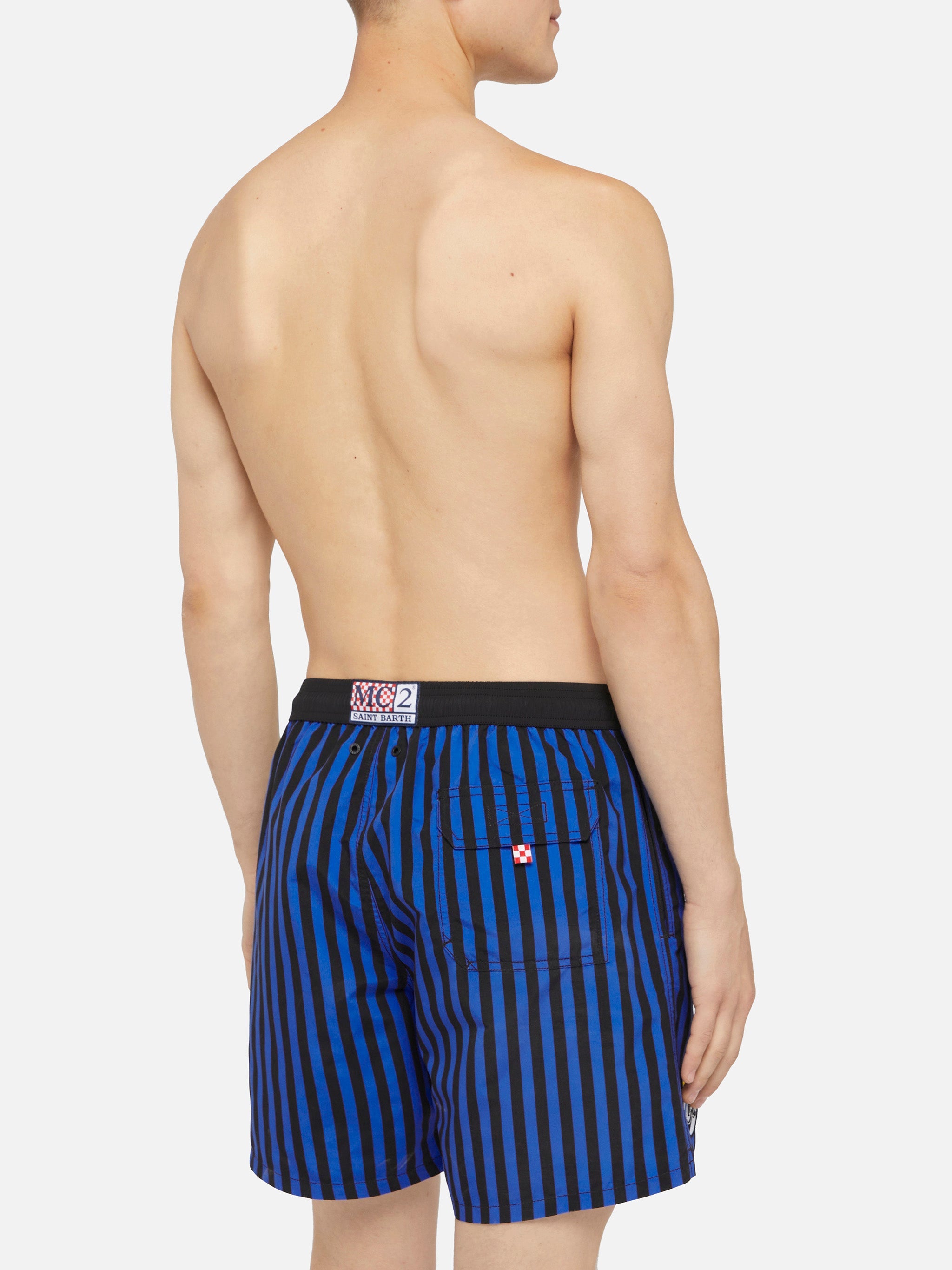 Mid-Length Gustavia Swim-Shorts With Inter Heritage Patch | Fc Special Edition Blue Navy Swimshort