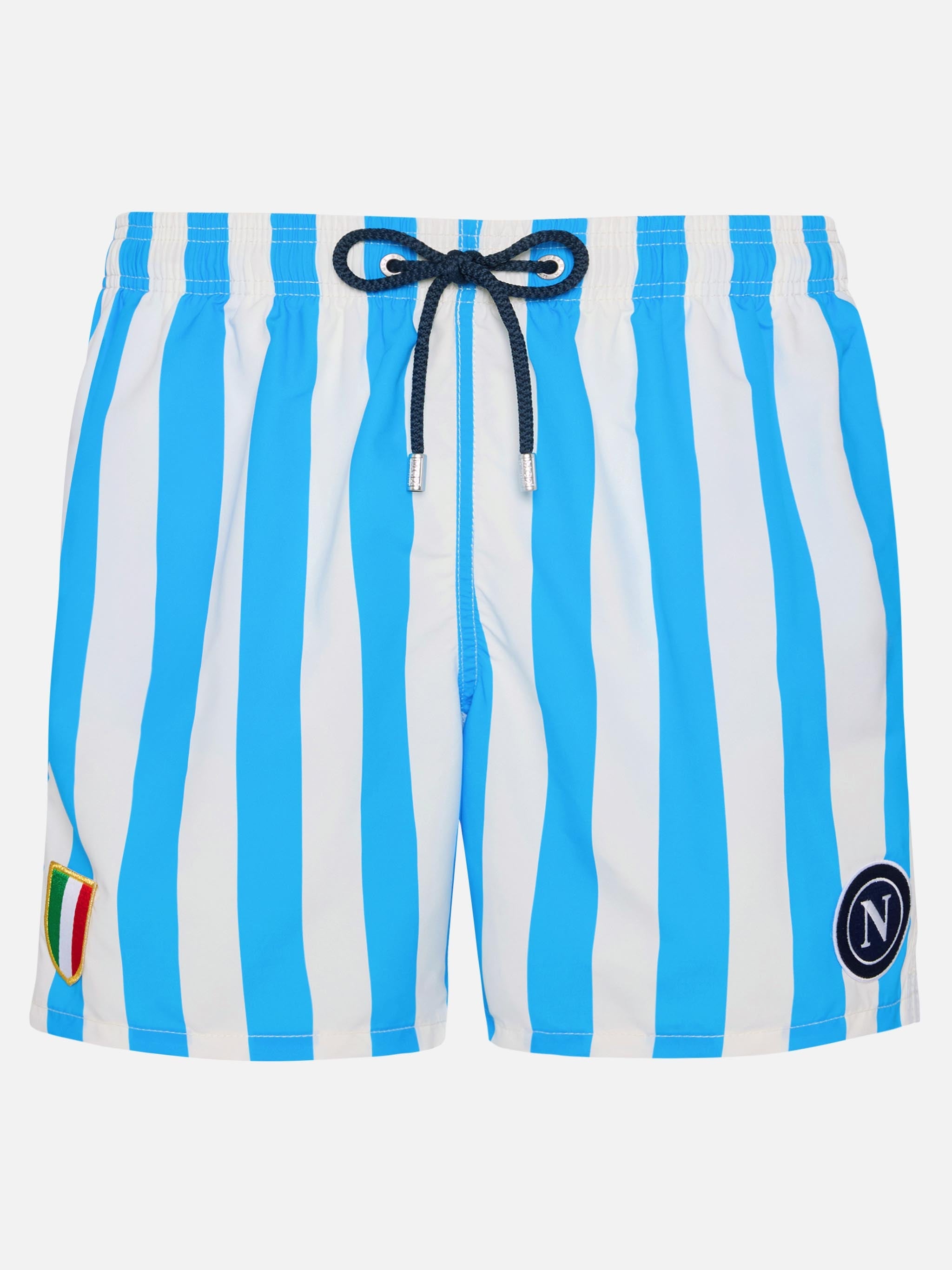 Mid-Length Gustavia Swim-Shorts With Napoli Print | Ssc Special Edition Sky Swimshort