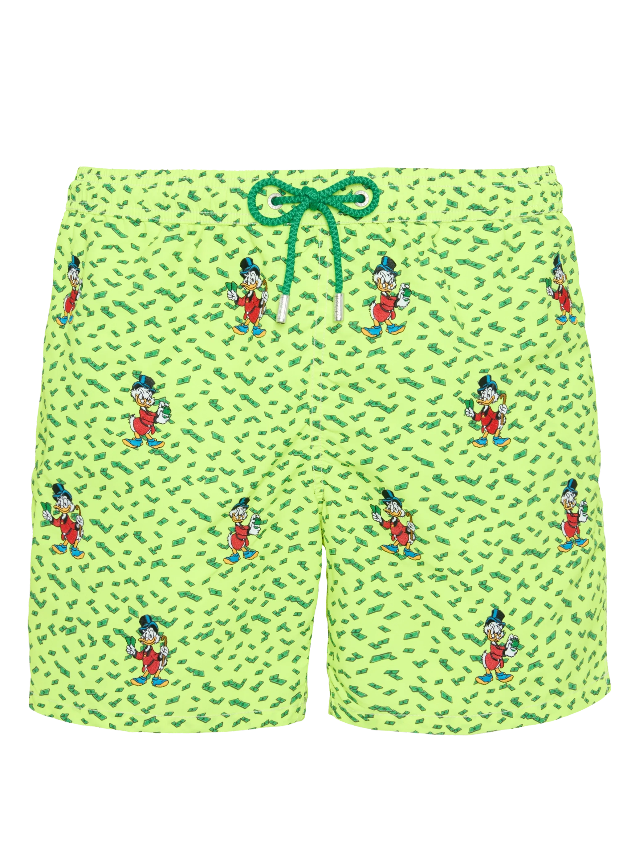 Mid-Length Striped Gustavia Swim-Shorts With Scrooge Embroidery | Disney® Special Edition Yellow Swimshort