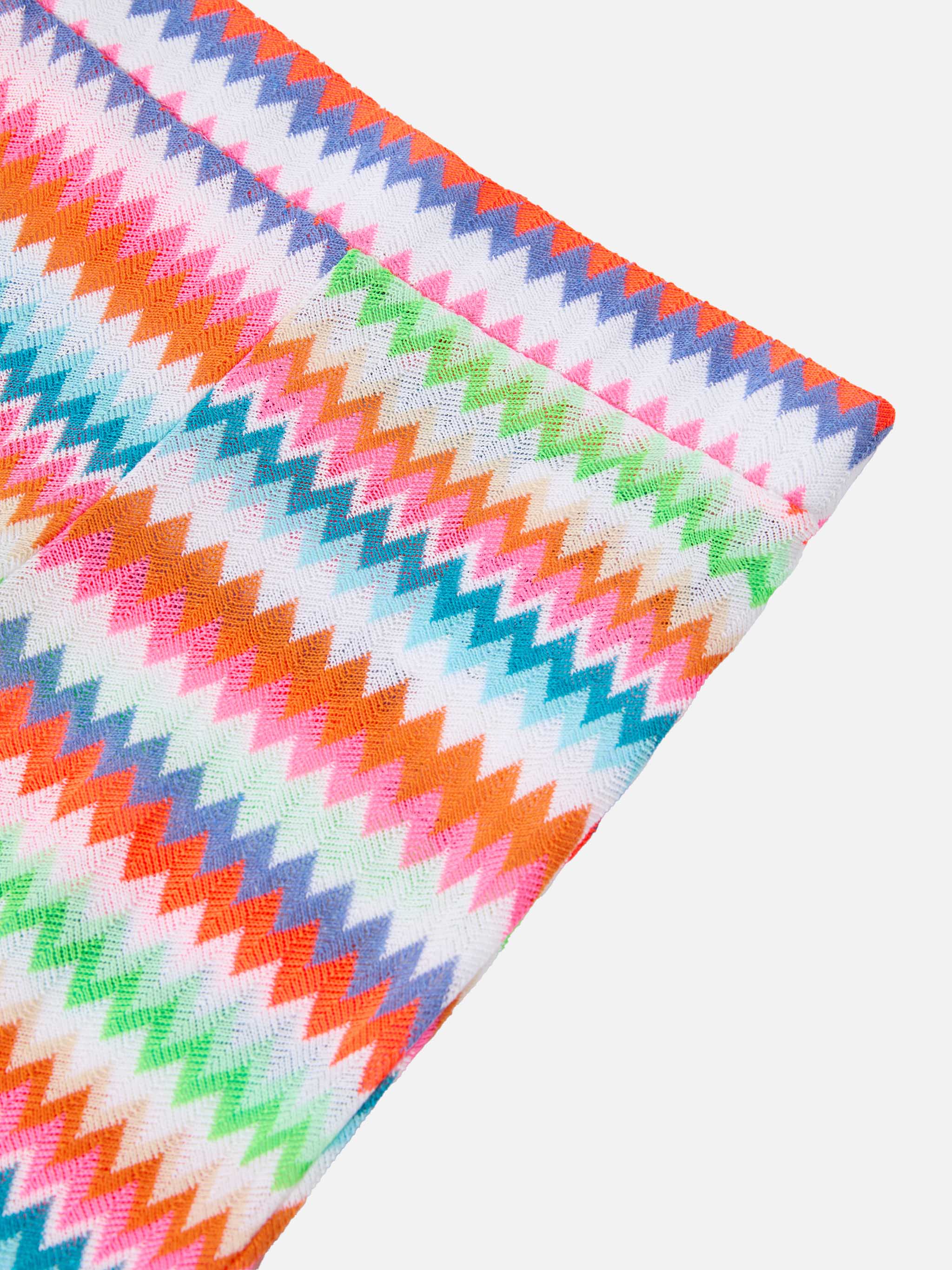 Flared Raschel Pants Gwenda Jr With Chevron Pattern