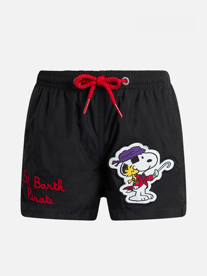 Boy Mid-Length Haiti Swim-Shorts With Snoopy Placed Print And Embroidery | Peanuts Special Edition __single__ Swimshort