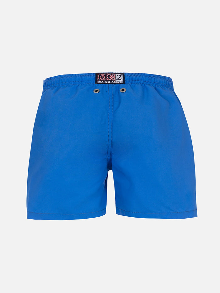 Boy Mid-Length Haiti Swim-Shorts With Cryptopuppets Placed Print | Special Edition __single__ Swimshort