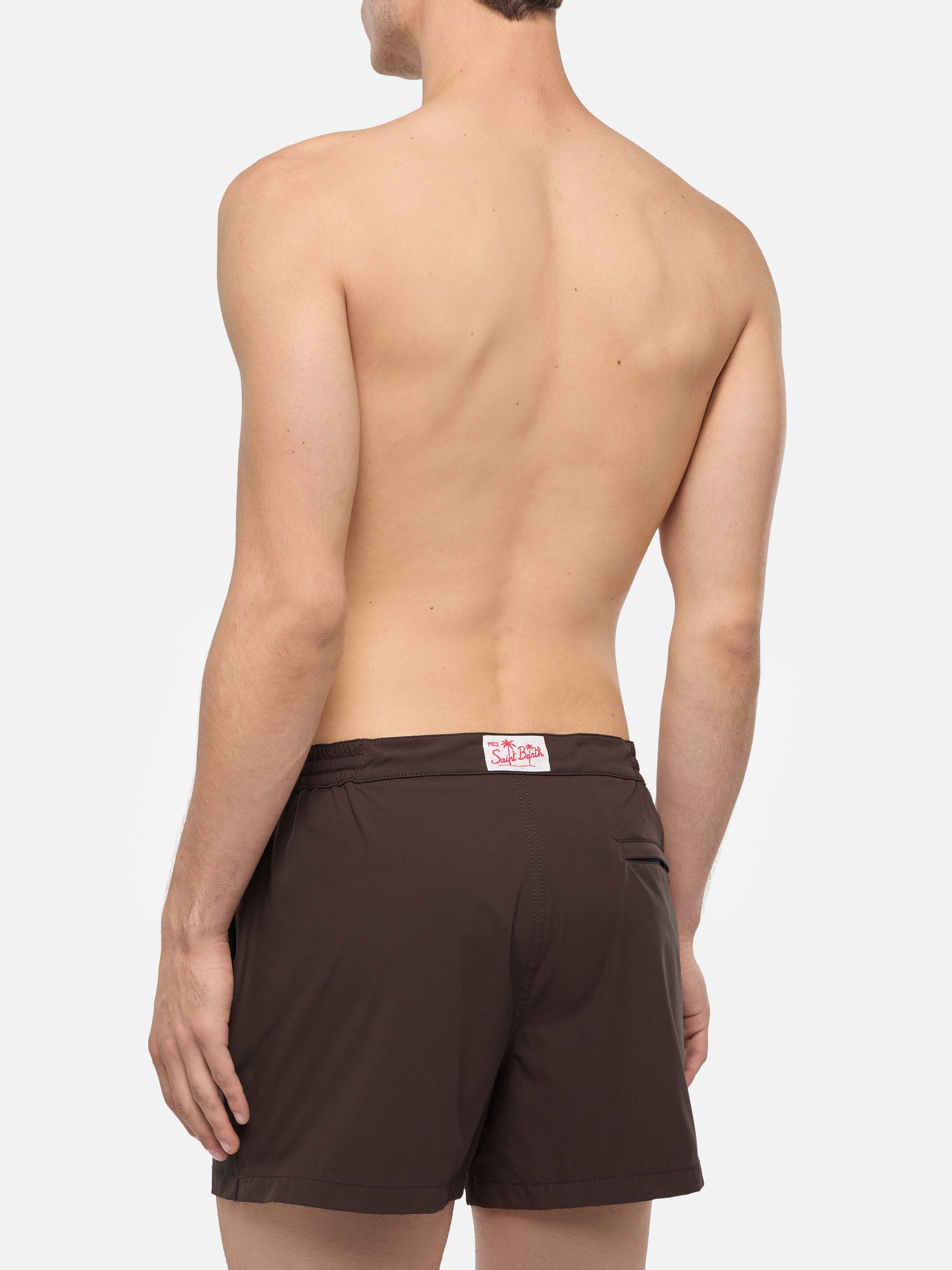 Harrys Camel Brown Fitted Cut Swim Shorts Swimshort