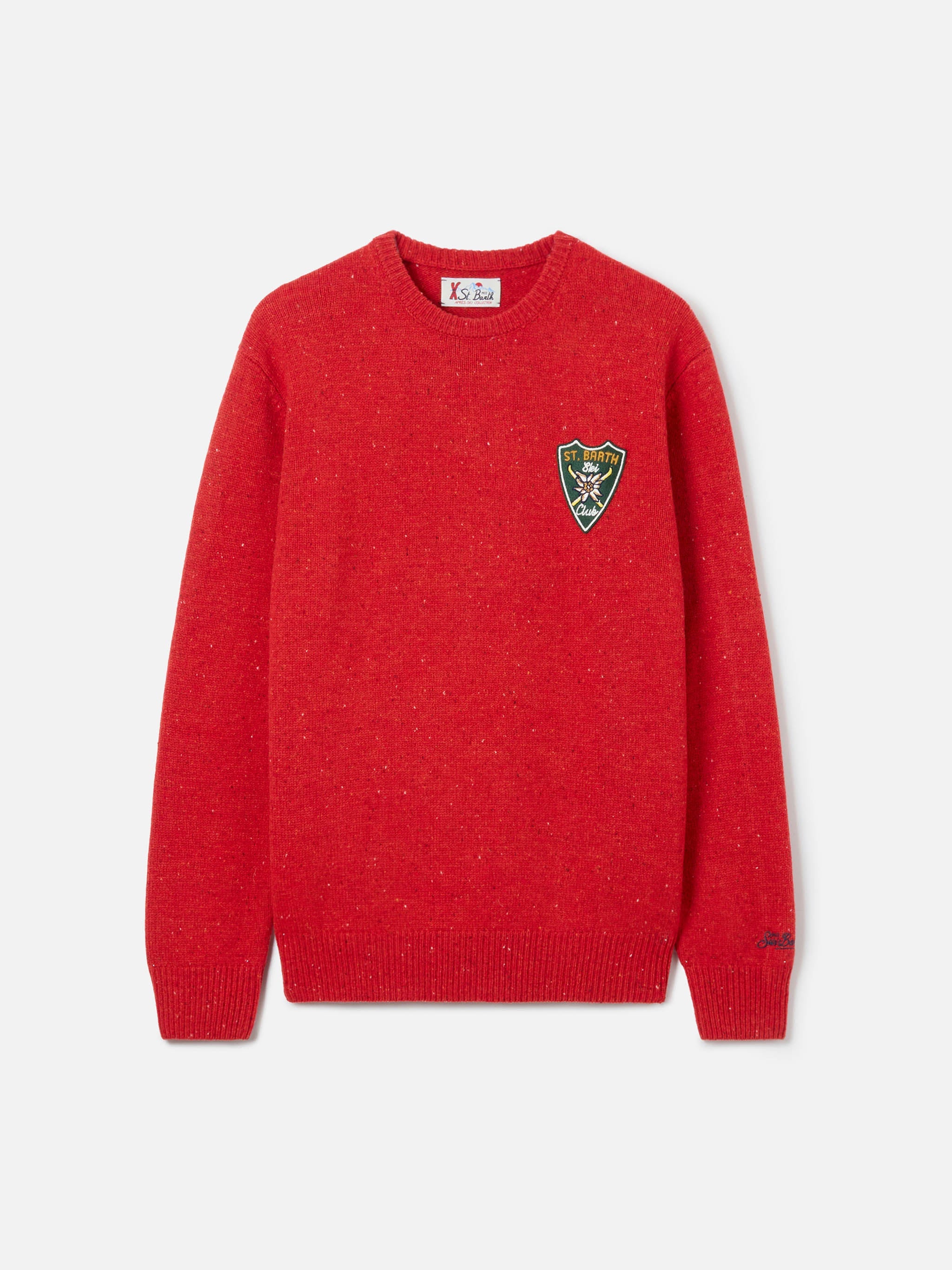 Heron Red Sweater With St. Barth Patch