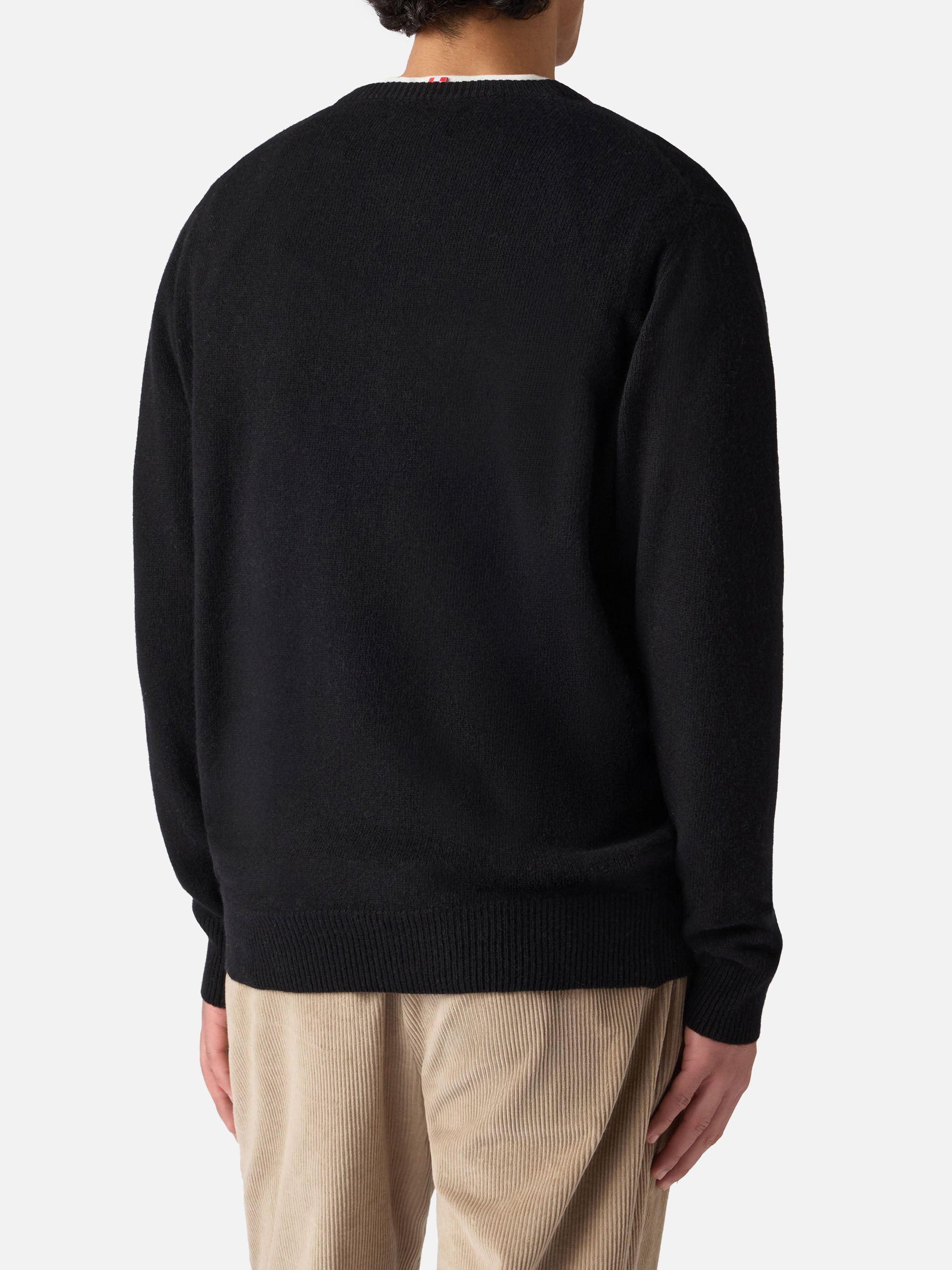 Crewneck Sweater Heron With Vip Club Cortina Embroidery | Special Edition Black