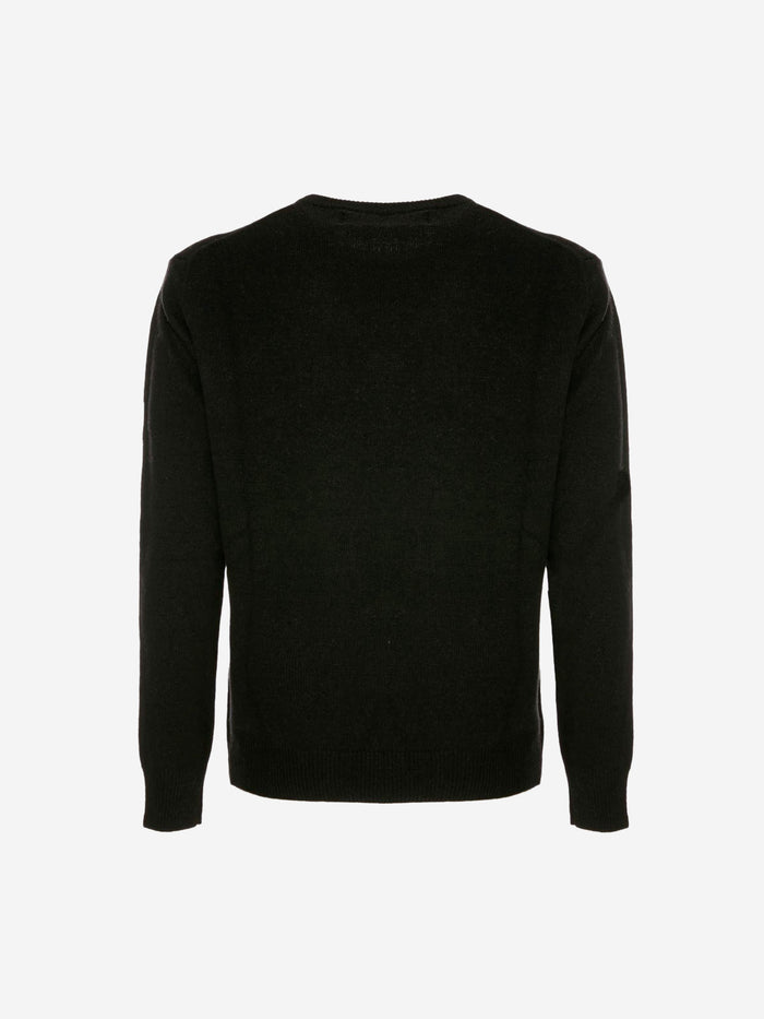 Crewneck Sweater Heron Woth Batman Shape Embroidery | Warner Bros. Special Edition Black