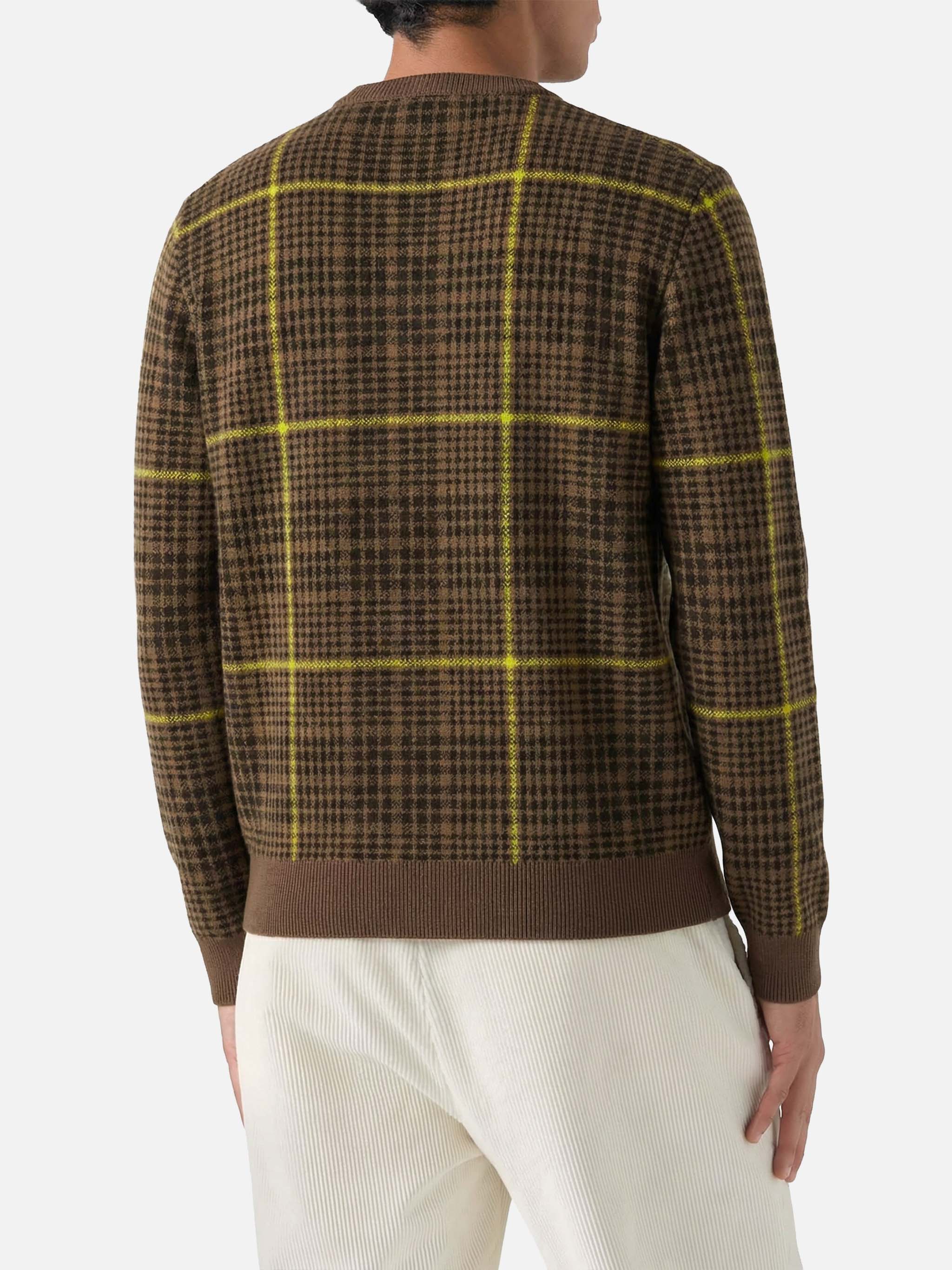 Heron P Prince Of Wales Snoopy Jacquard Sweater | – Peanuts™ Special Edition Brown