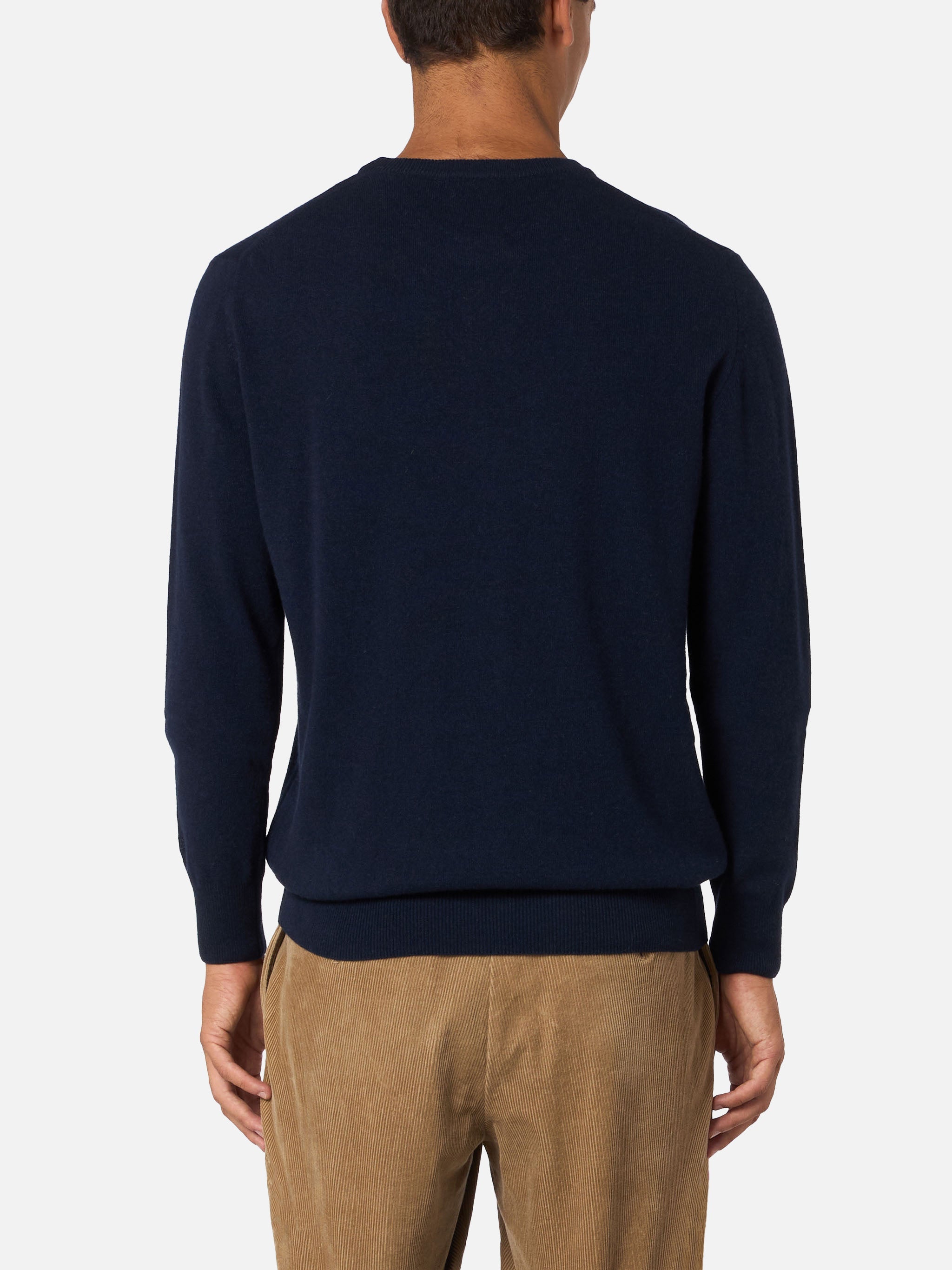 Crewneck Sweater Heron Light With Non Sono Bello, Piaccio! Embroidery | Vacanze Di Natale Special Edition Blue