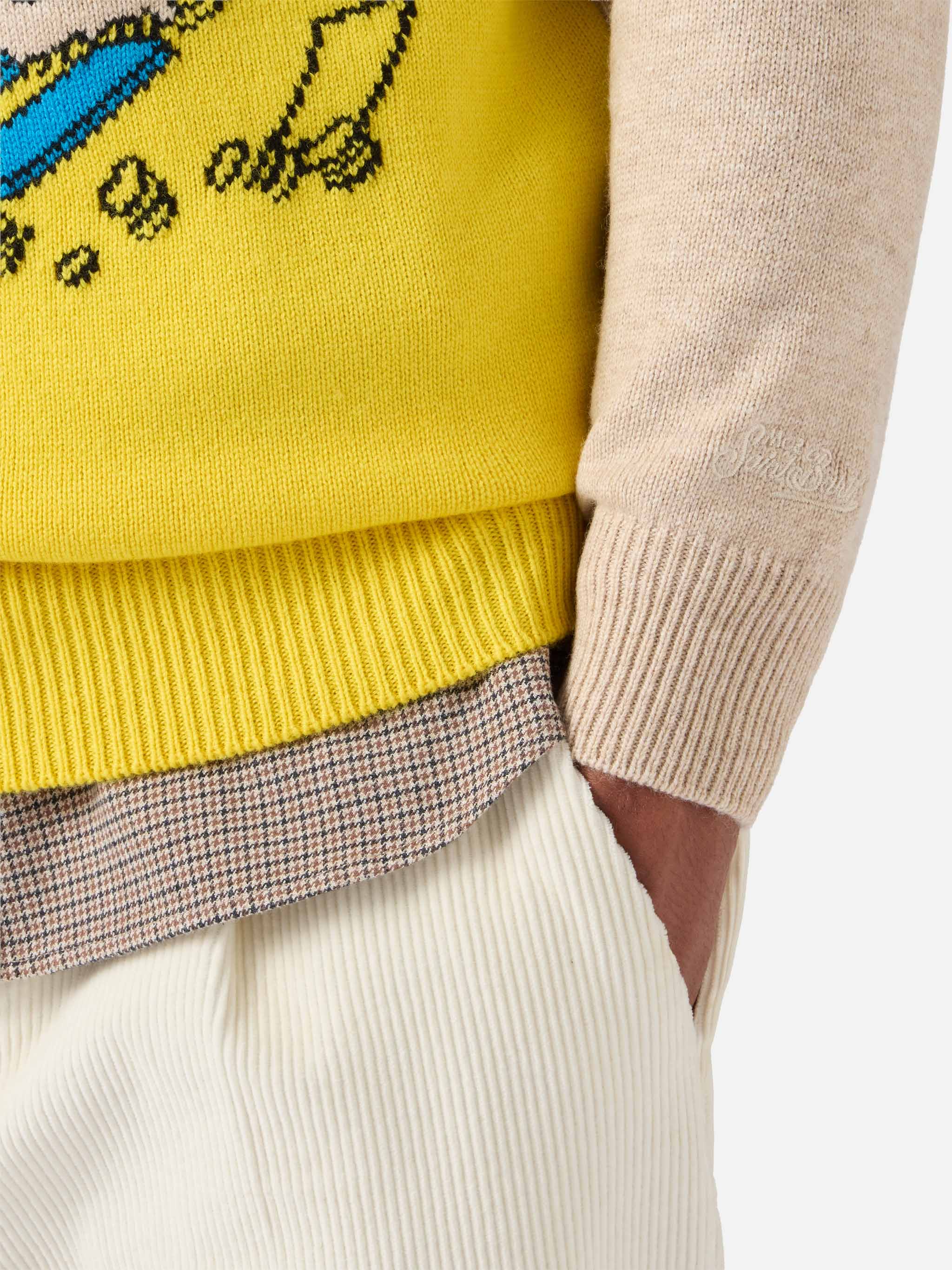 Heron Crewneck Beige With Uncle Scrooge Courchevel Jacquard | Disney Special Edition Brown