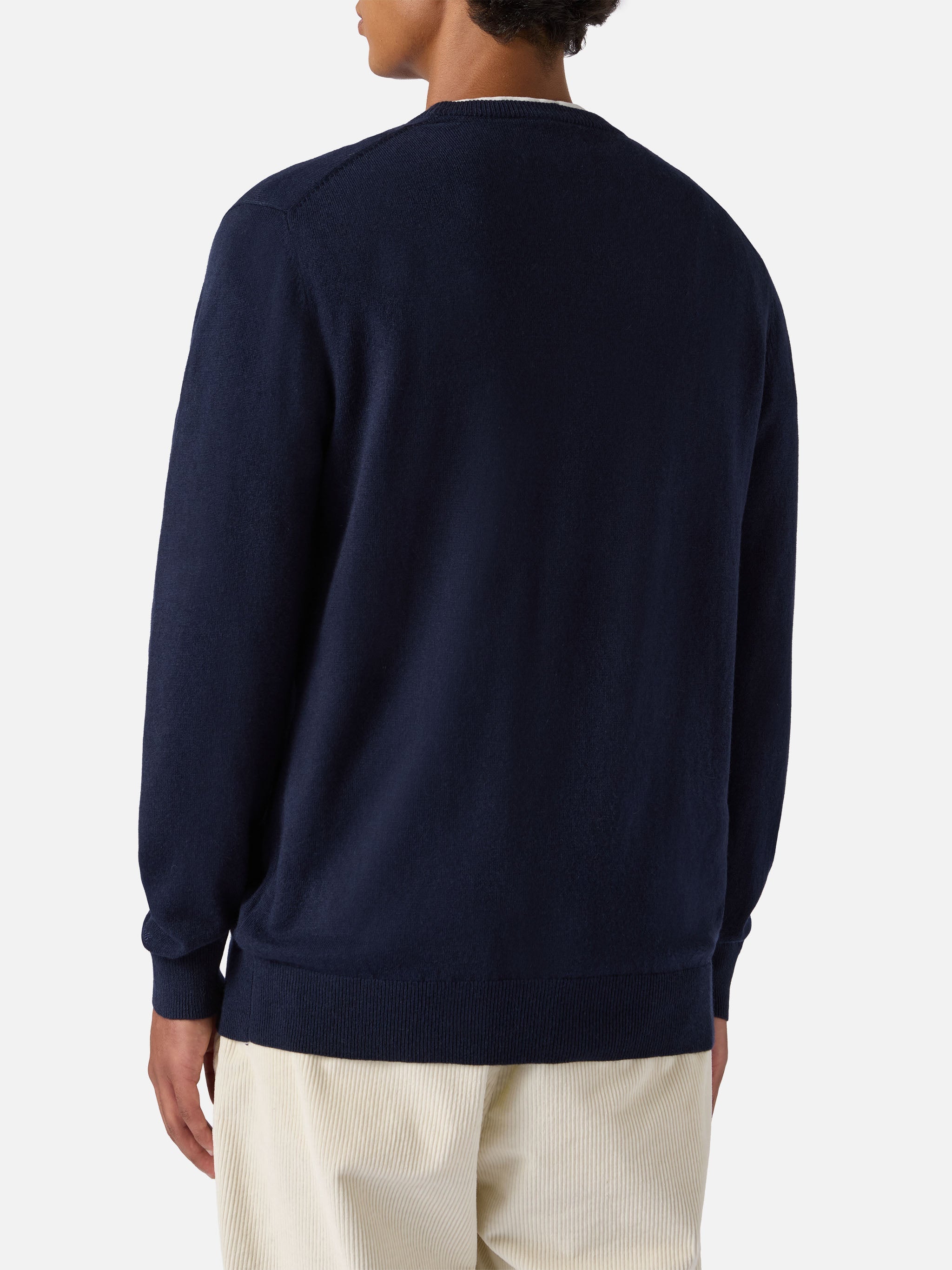 Crewneck Sweater Heron Light With Uncle Scrooge Embroidery |disney Special Edition Blue