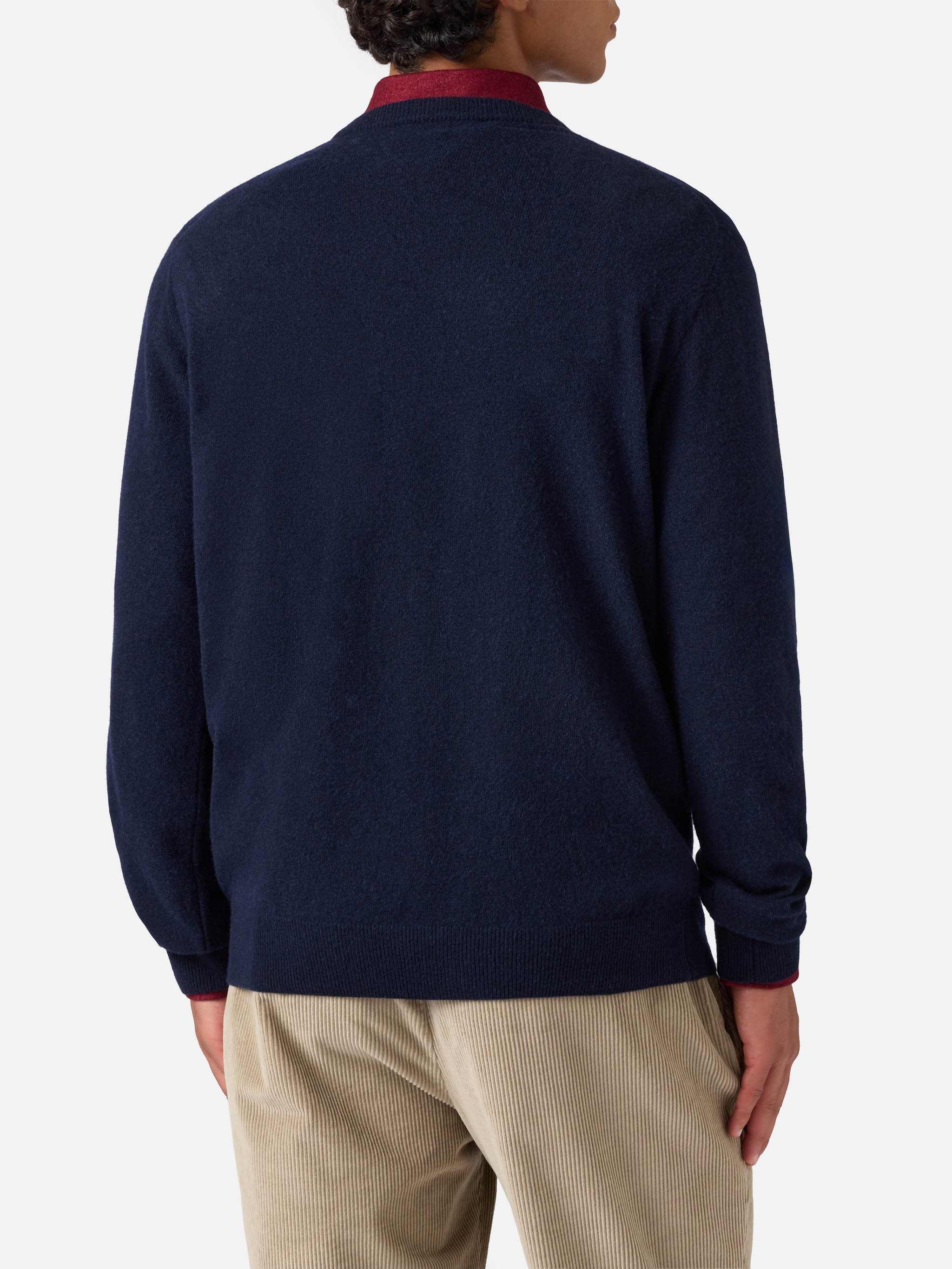 Crewneck Sweater Heron Light With Moglie Vacanza Inizia La Danza Embroidery | Yuppies Special Edition Blue