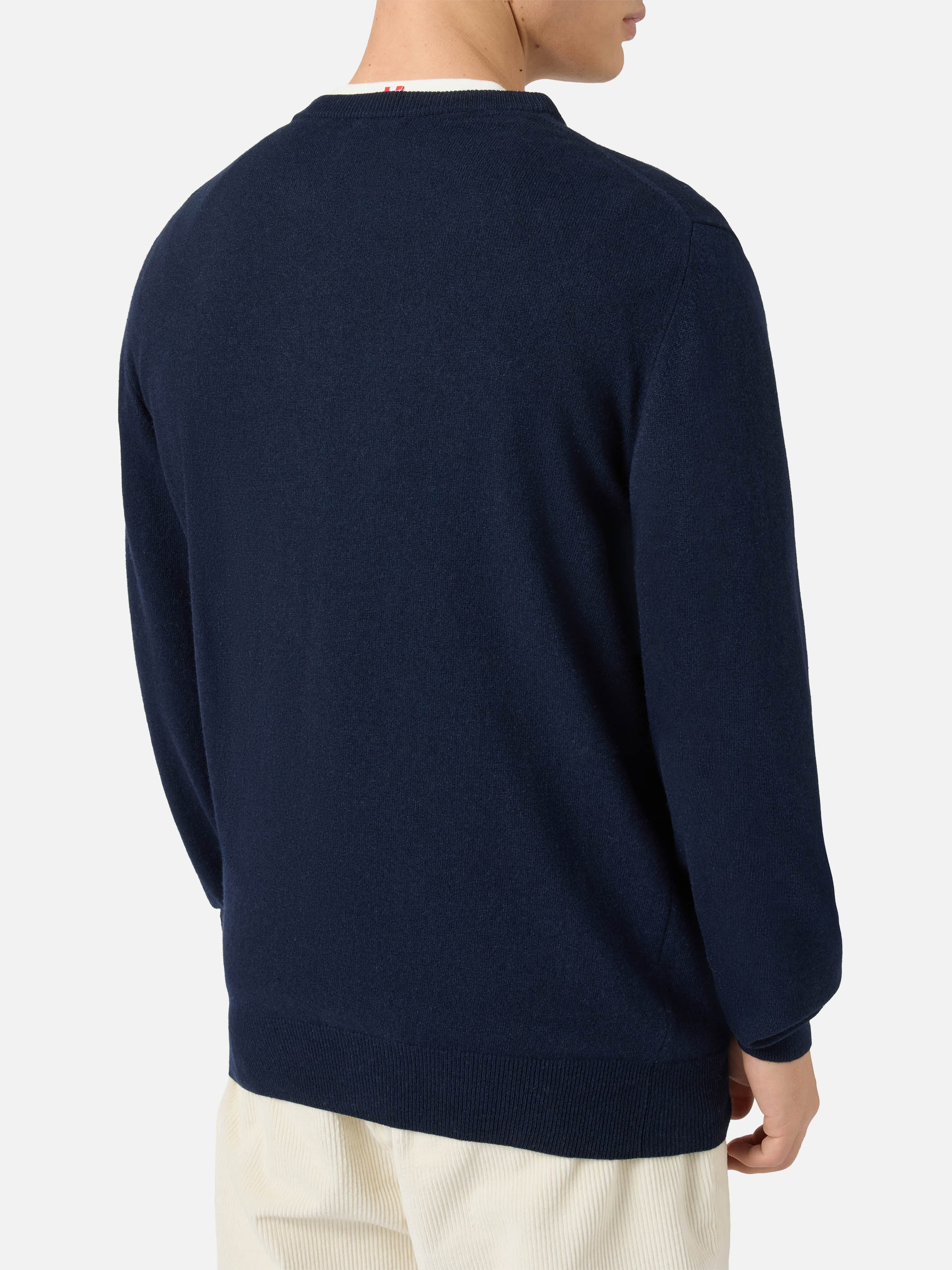Crewneck Heron Light With Non Sono Bello, Piaccio! Embroidery | Vacanze Di Natale Special Edition Blue