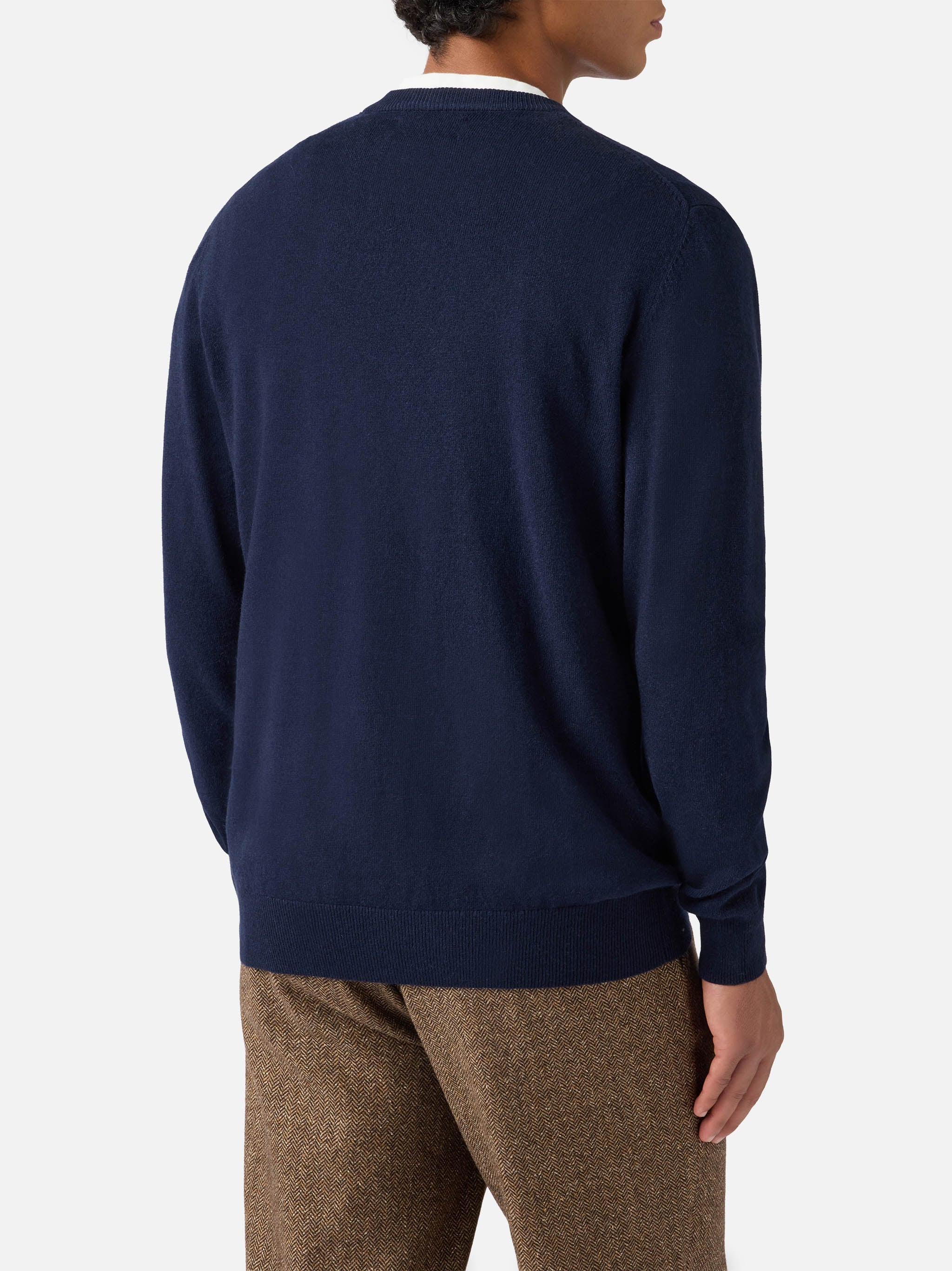 Crewneck Sweater Heron Light With Snoopy Padel Club Embroidery | Peanuts Special Edition Blue
