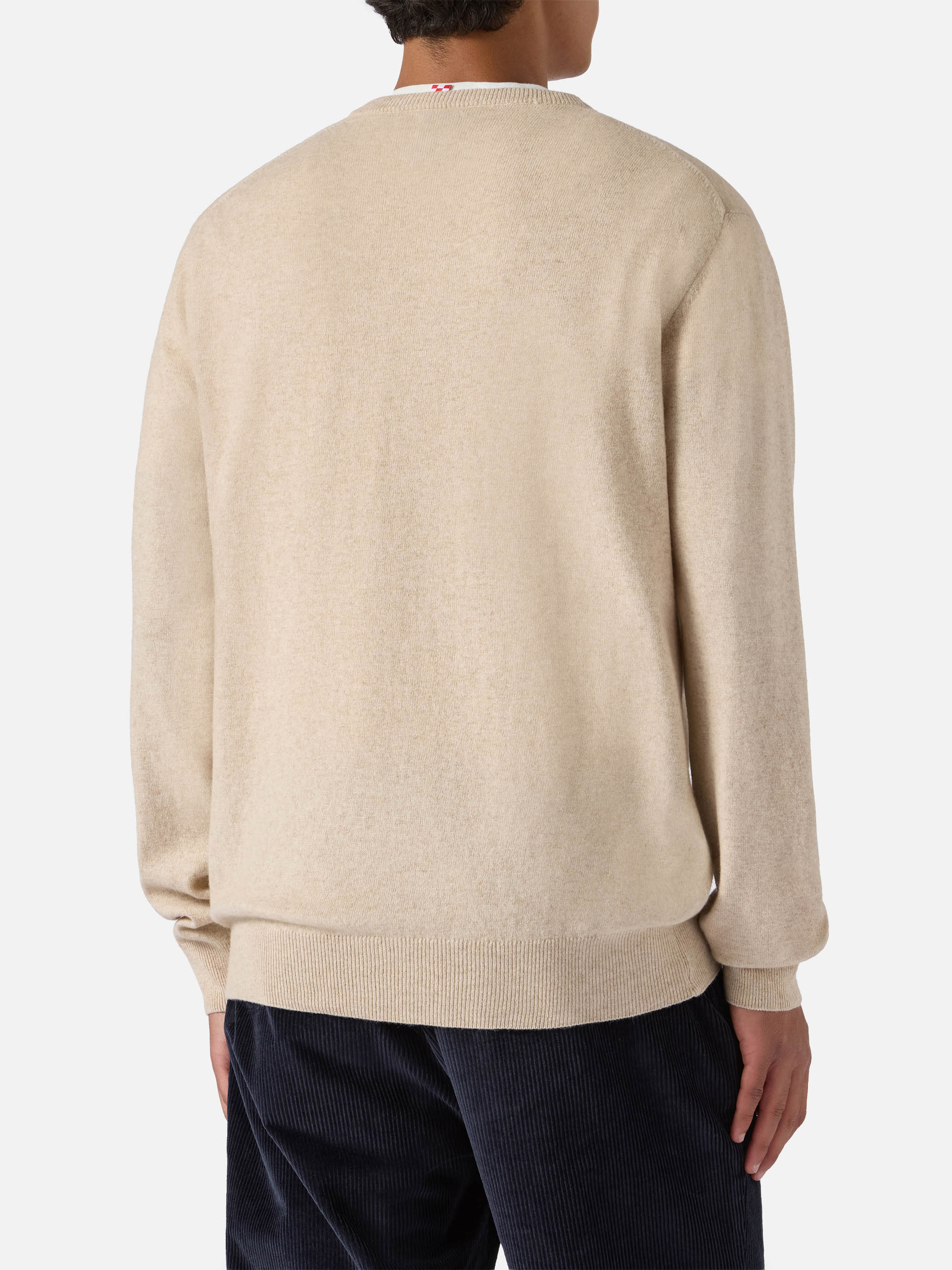 Crewneck Heron Light With La Cugina Del Tortellino, Gnocca! Embroidery | Vacanze Di Natale Special Edition Brown