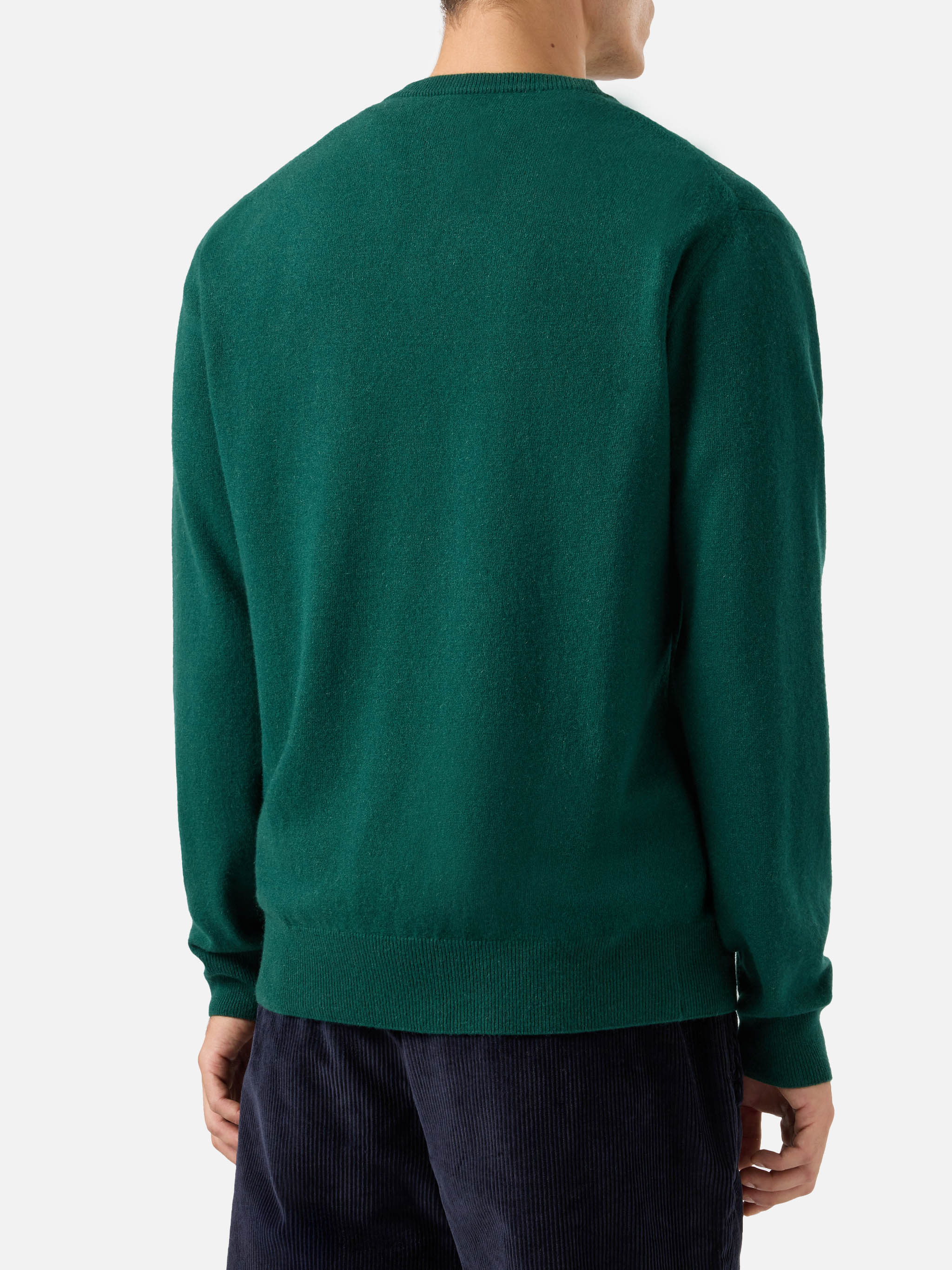 Crewneck Heron Light With 15-0 Battuta Regolare! Embroidery | Vacanze Di Natale Special Edition Green
