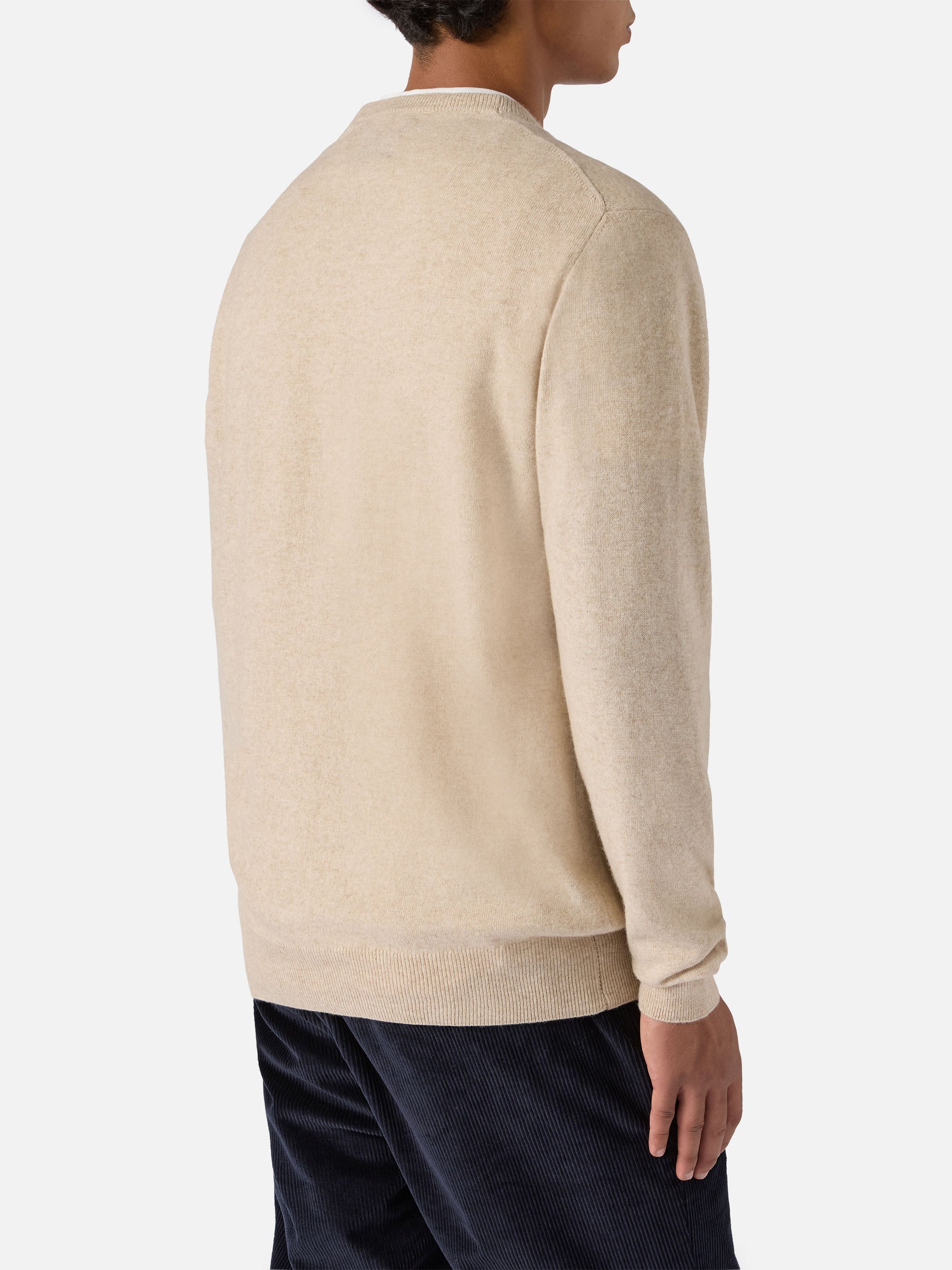 Crewneck Sweater Heron Light With 19 Gradi. Praticamente Marocco Primavera! Embroidery | Yuppies Special Edition Brown