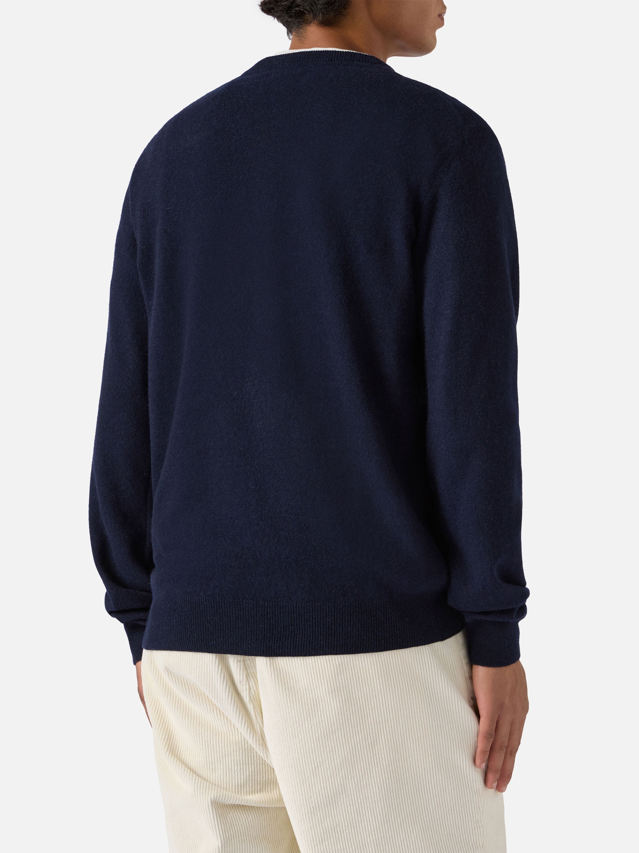 Crewneck Sweater Heron Light With Provare Per Credere! Embroidery | Yuppies Special Edition Blue
