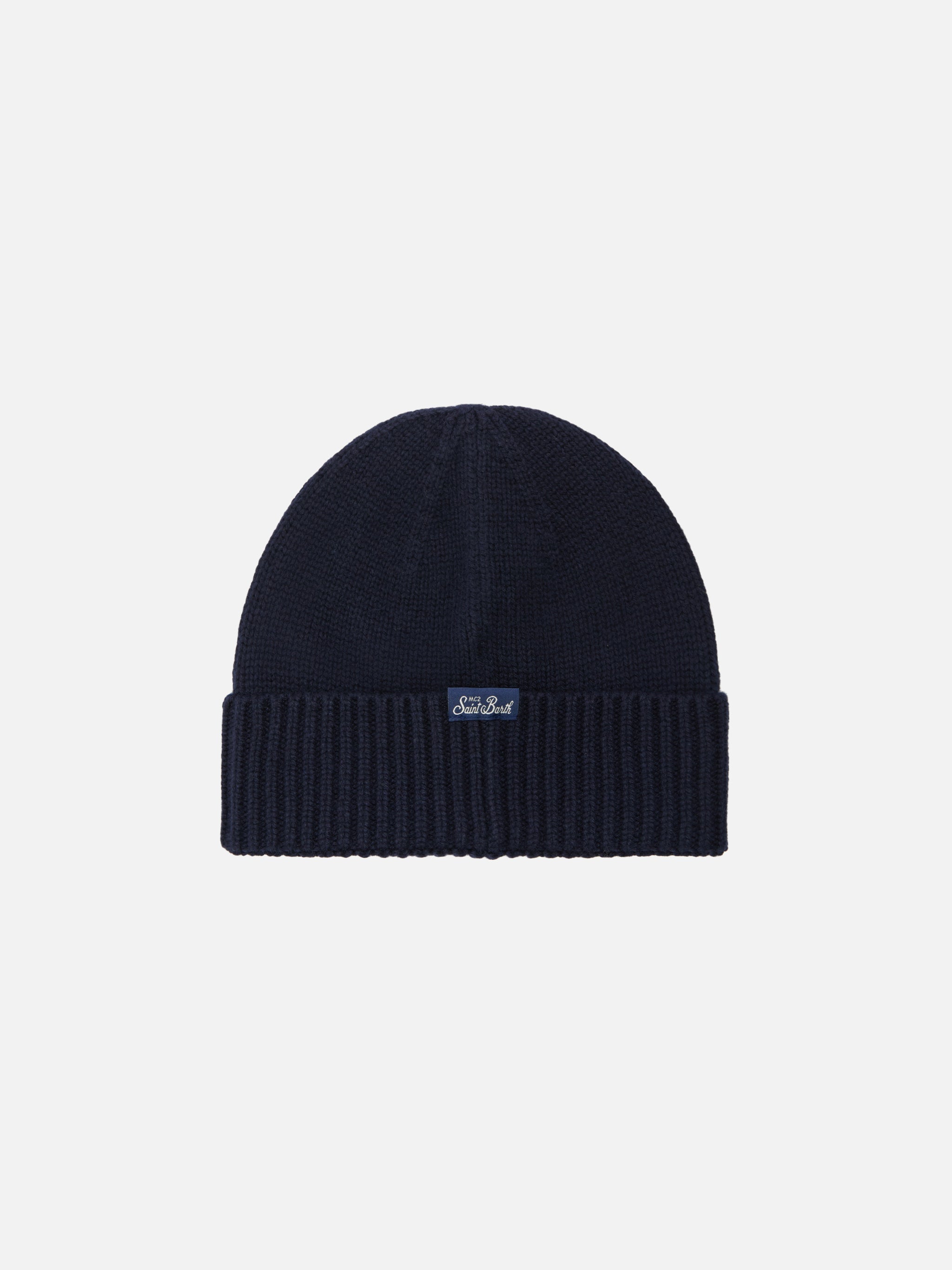 Holden Cashmere-Blend Beanie Blue With Trudi Bear Embroidery | Special Edition Hat