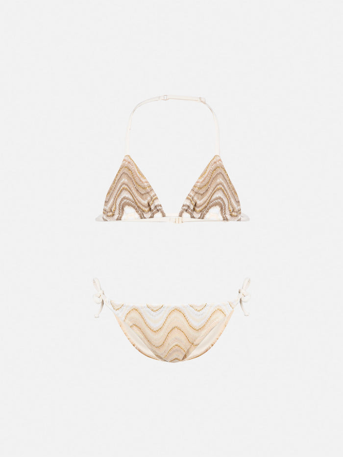 Holly Classic Triangle Bikini In Raschel Fabric __single__