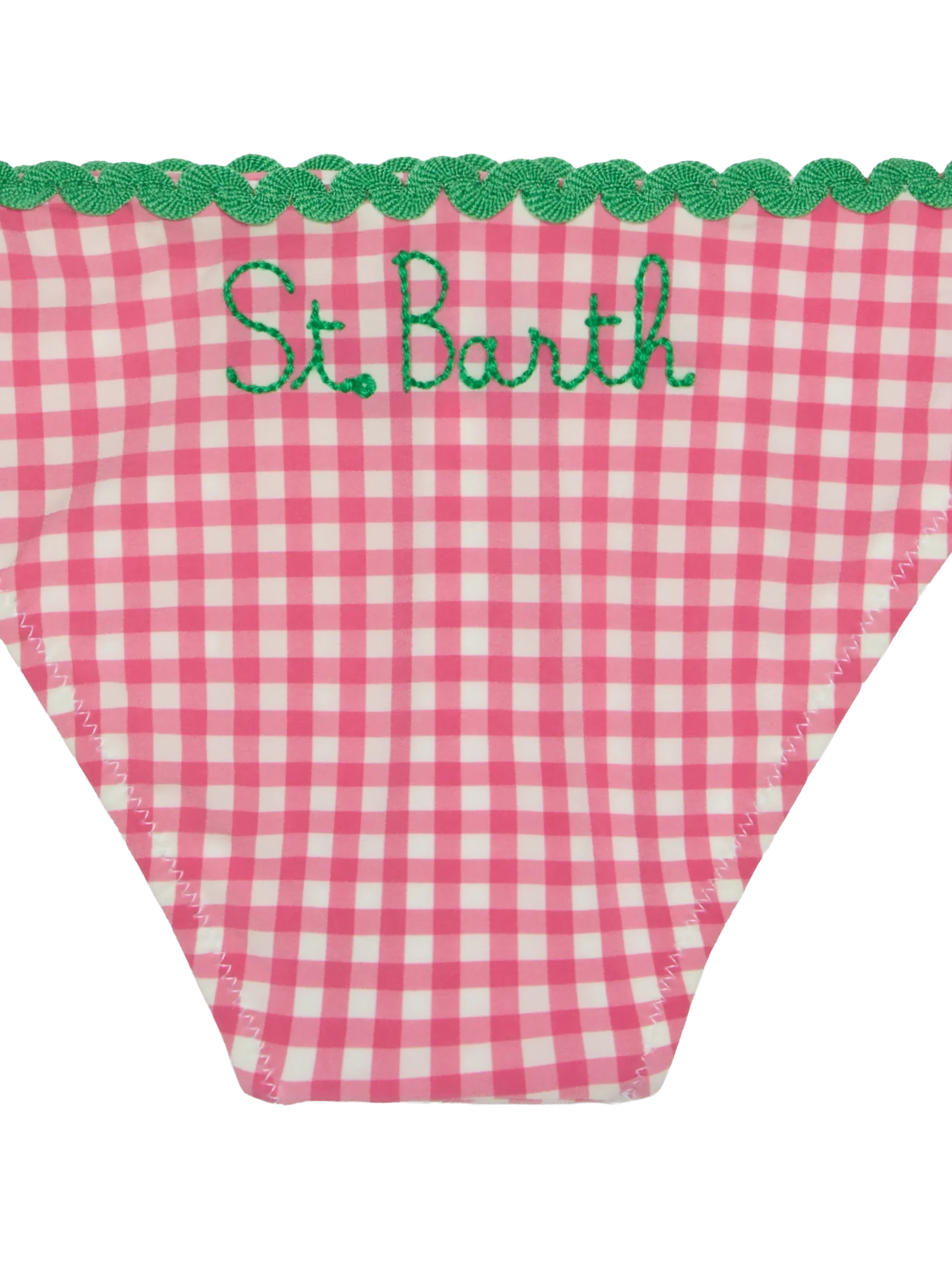 Girl Bikini With Wave Trim Pink