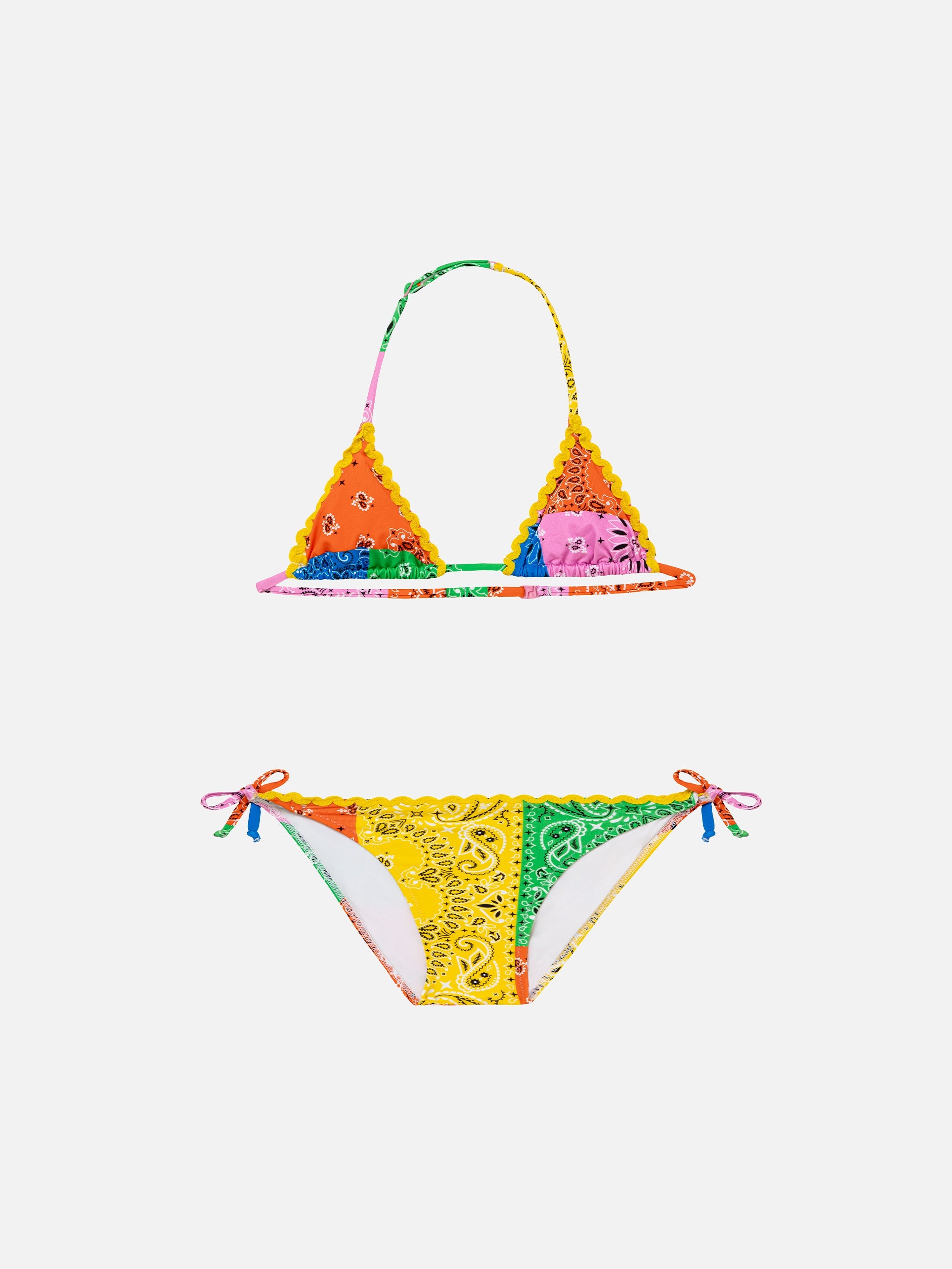 Girl Bikini With Bandanna Print __single__
