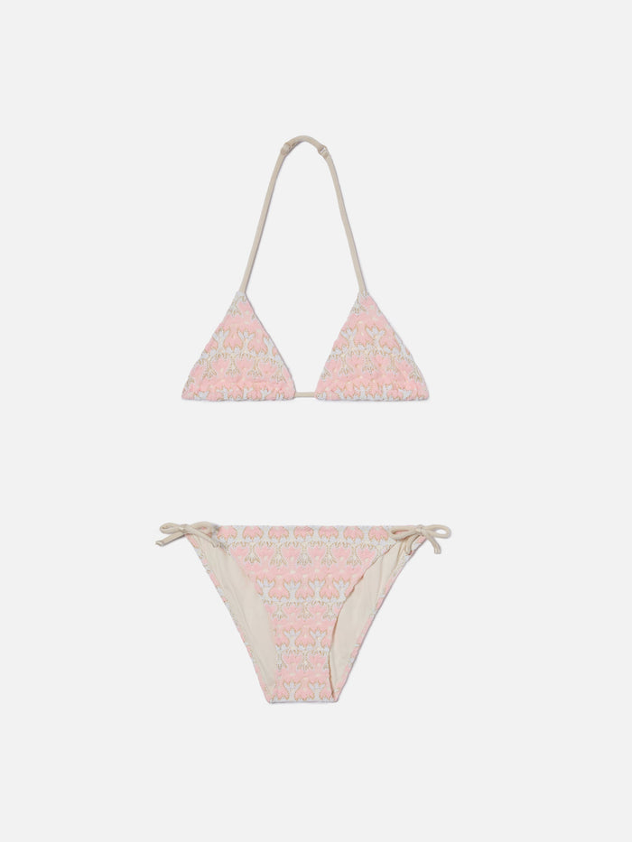 Holly Pink And Cream Floral Raschel Bikini __single__