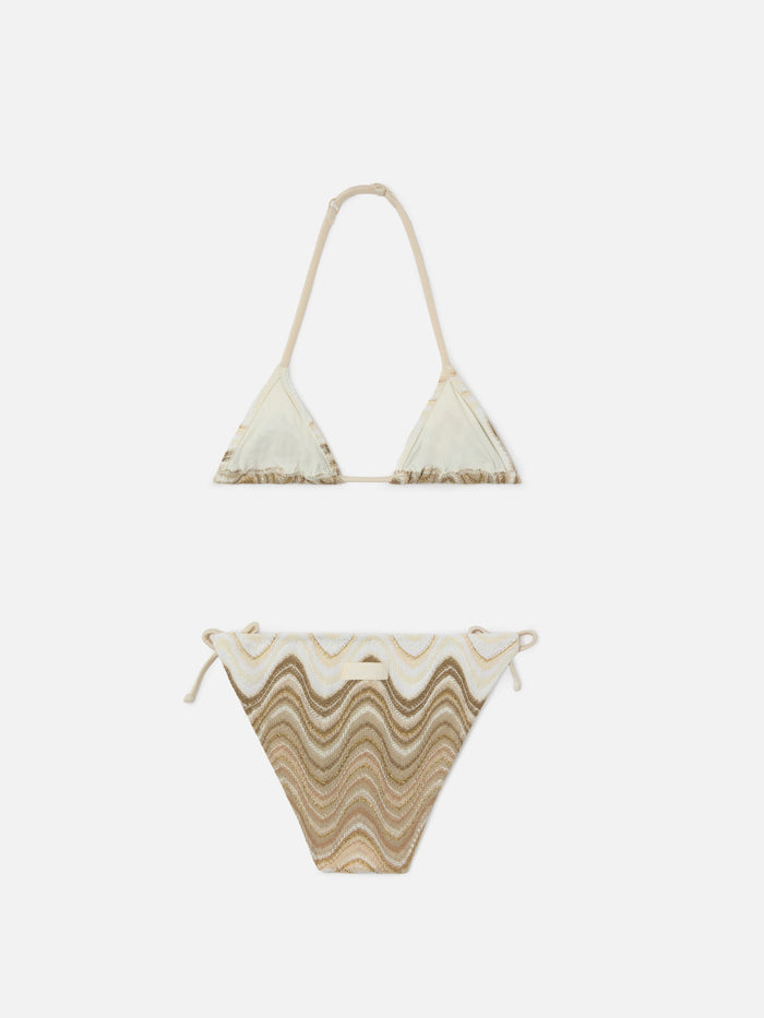 Holly Raschel Wave Bikini In Shades Of Gold __single__