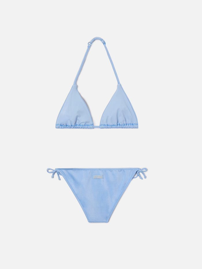 Holly Light Blue Glossy Finish Bikini And Strass Details __single__