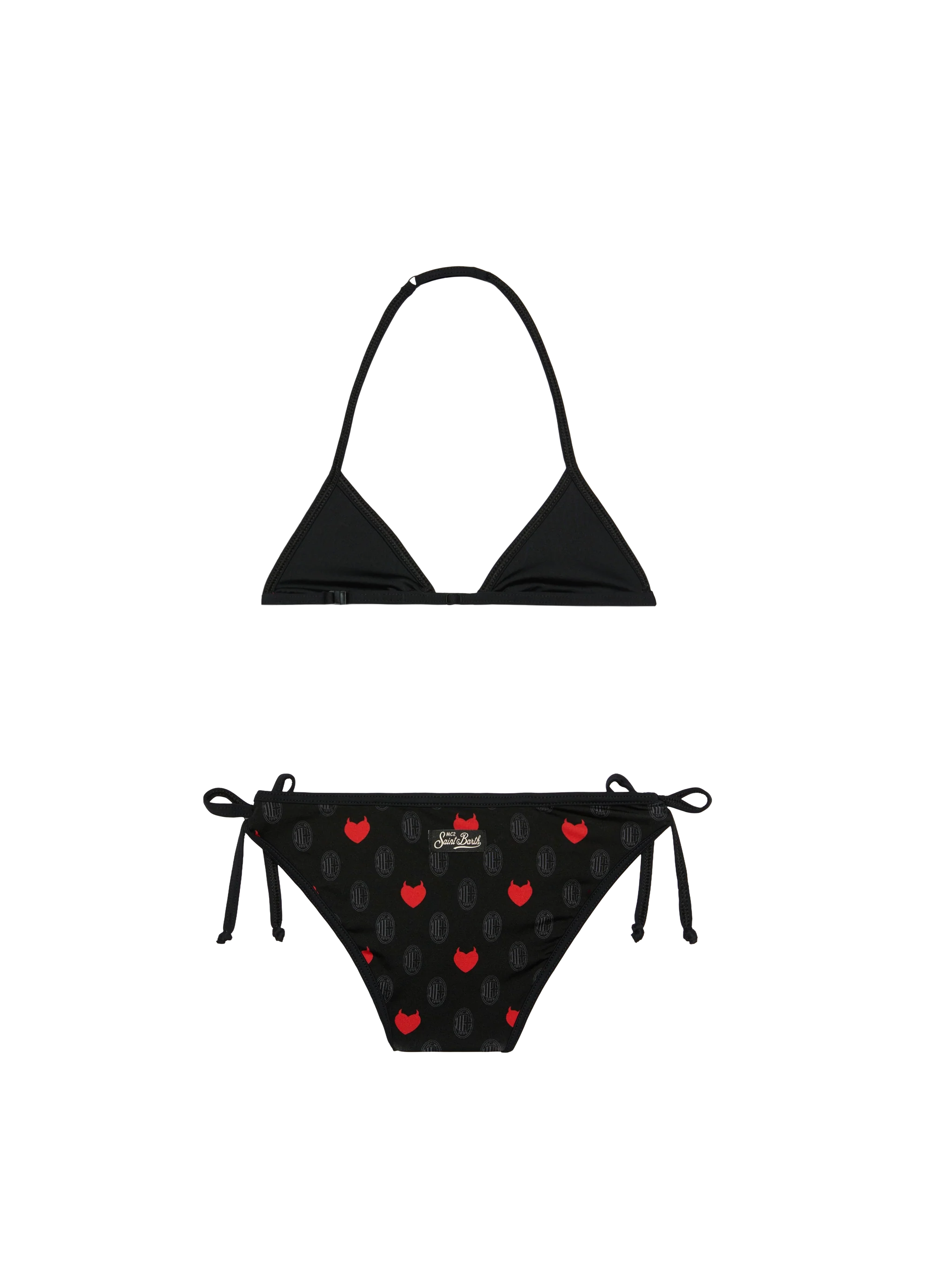 Triangle Bikini Holly String With Milan Print | Ac Special Edition Black