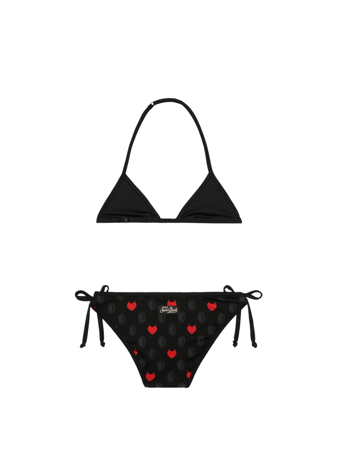 Triangle Bikini Holly String With Milan Print | Ac Special Edition Black