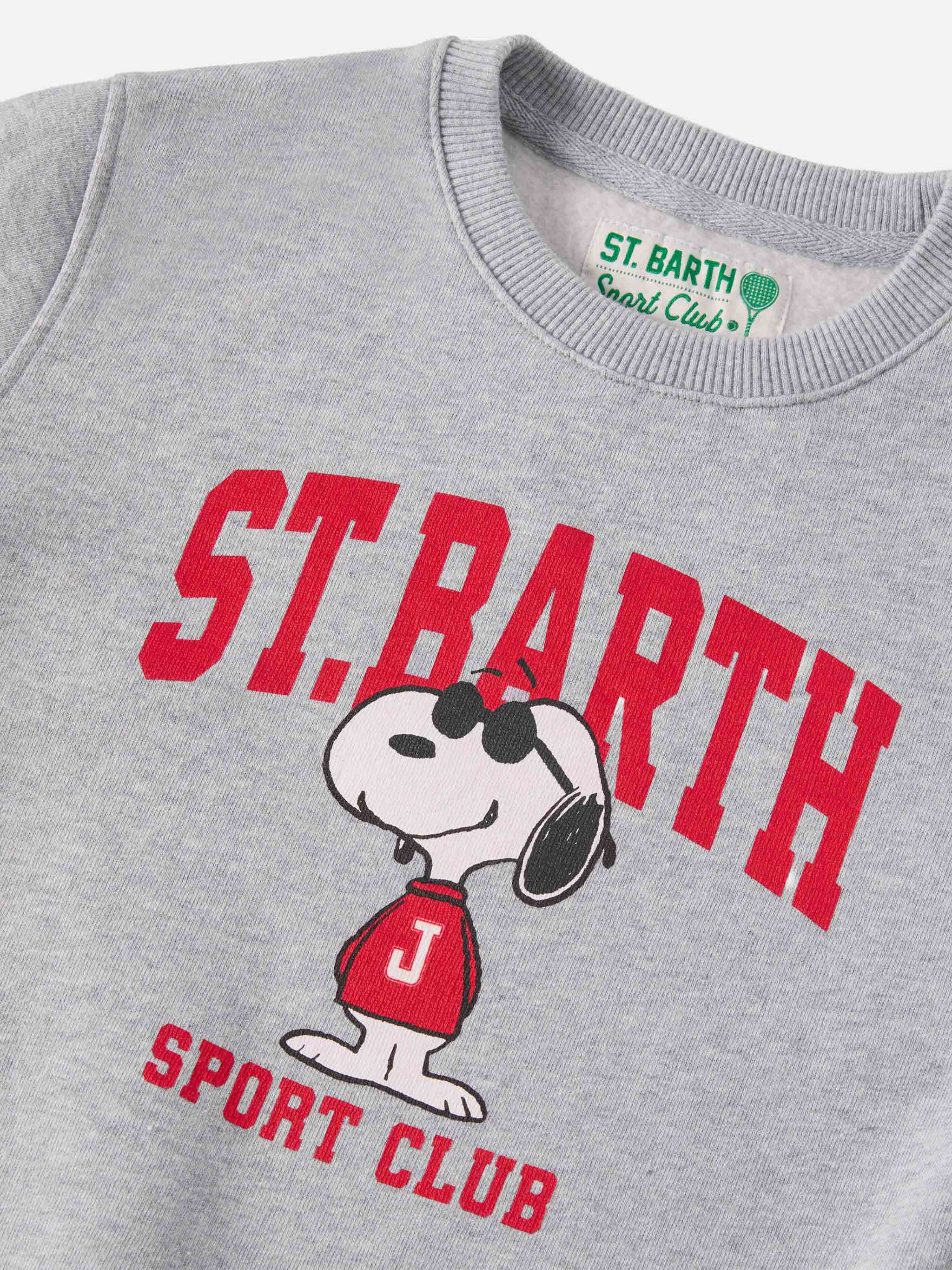 Hutton Crewneck Sweatshirt With Snoopy Print | Peanuts Special Edition Grey