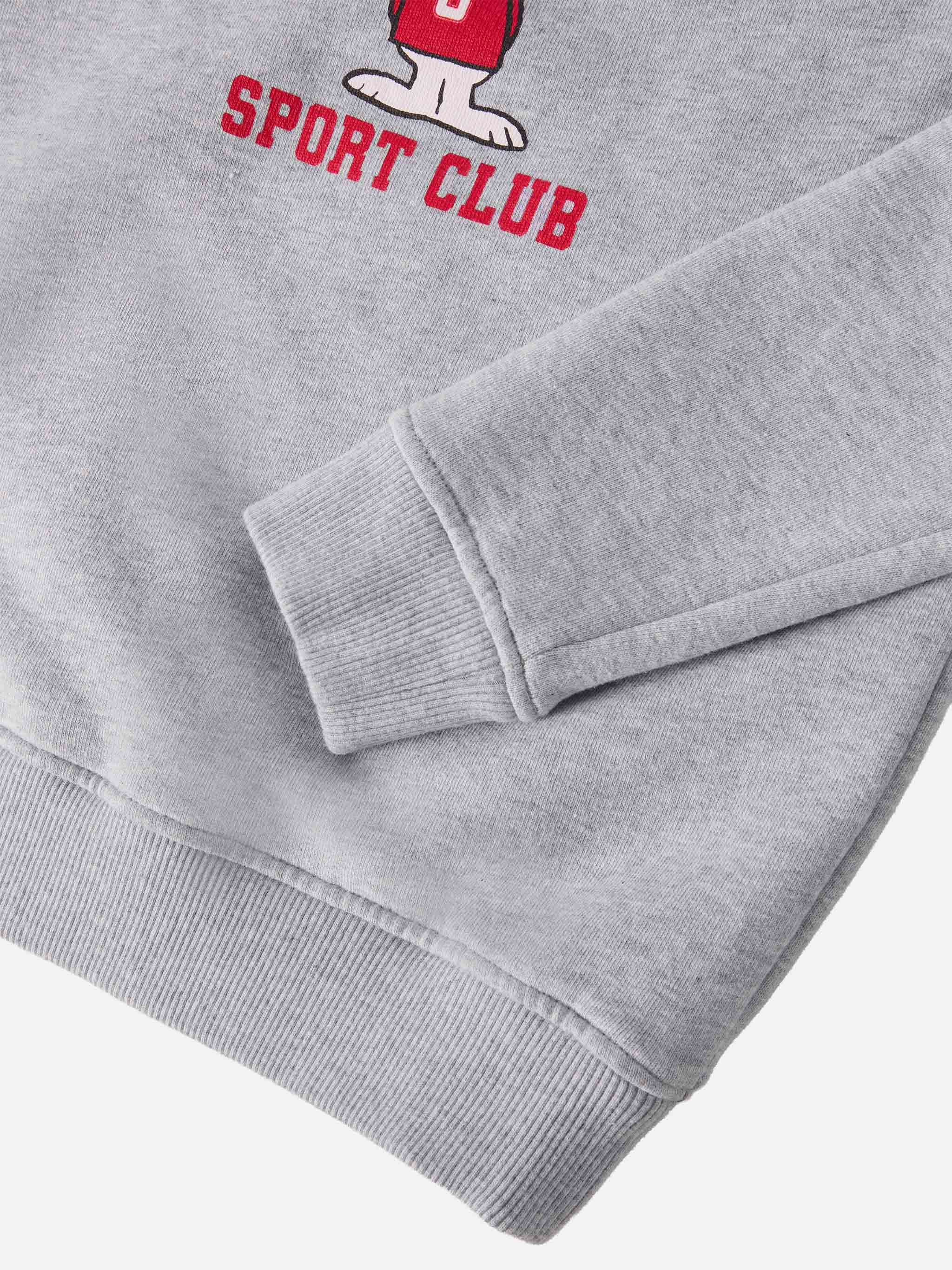 Hutton Crewneck Sweatshirt With Snoopy Print | Peanuts Special Edition Grey