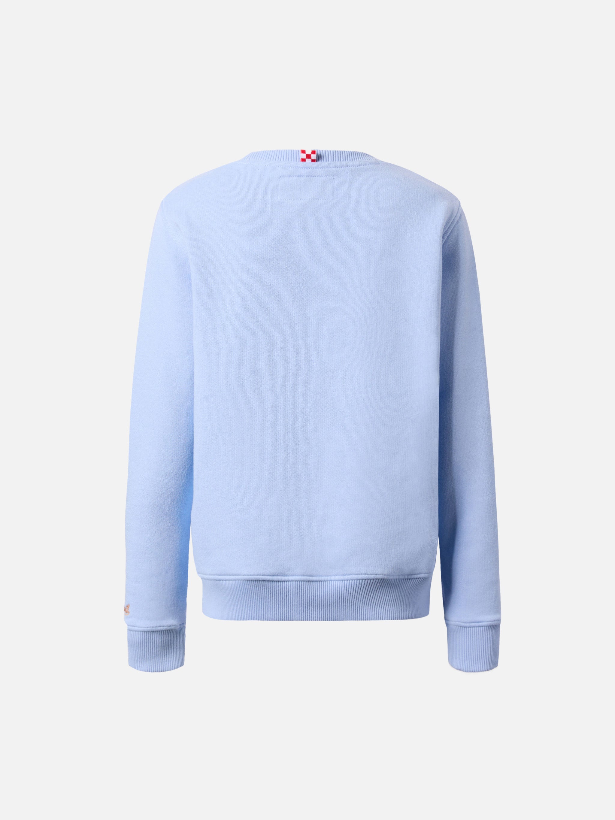 Hutton Crewneck Sweatshirt With Trudi Lion Terry Patch | Special Edition Blue