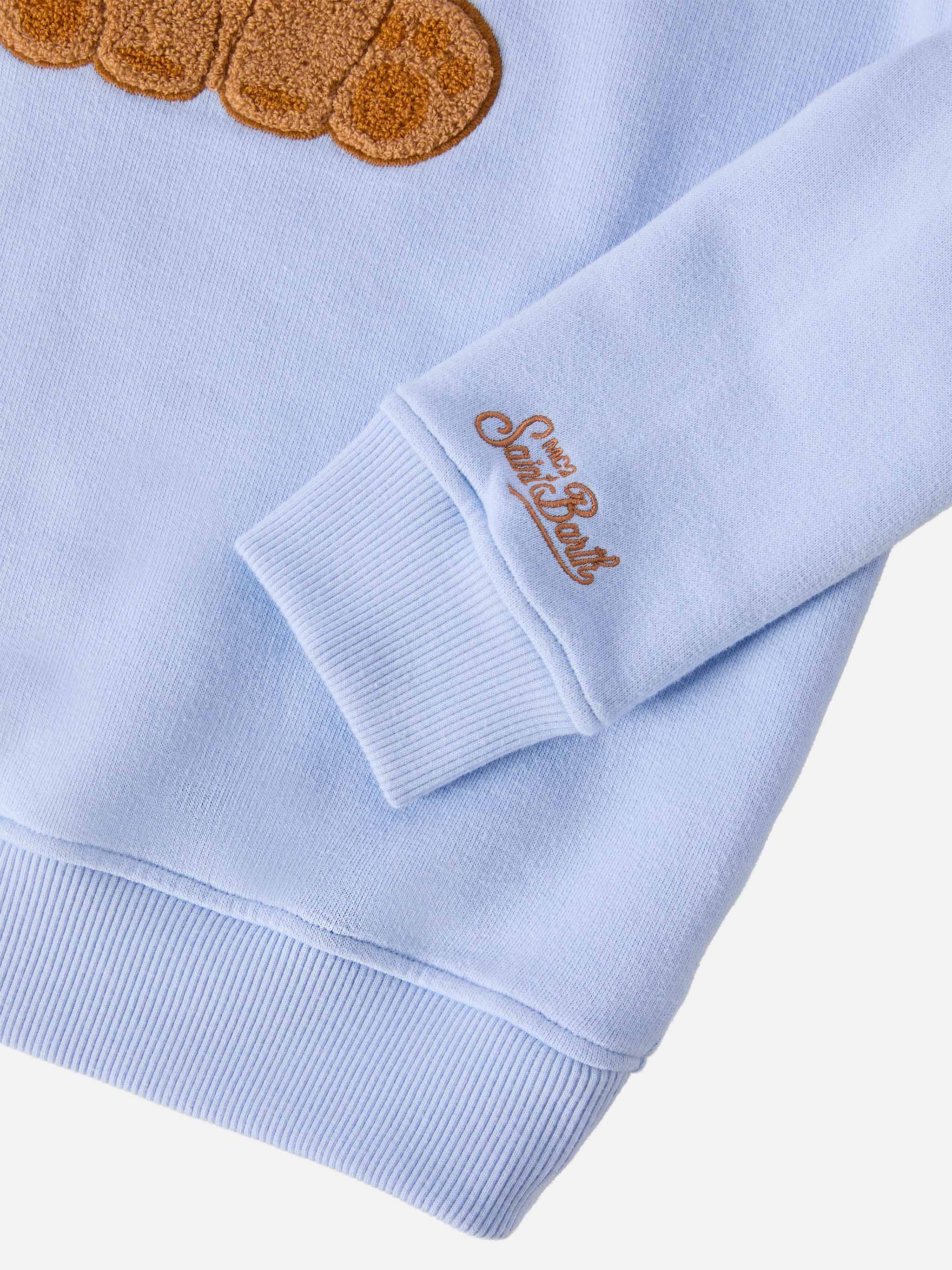 Hutton Crewneck Sweatshirt With Trudi Lion Terry Patch | Special Edition Blue