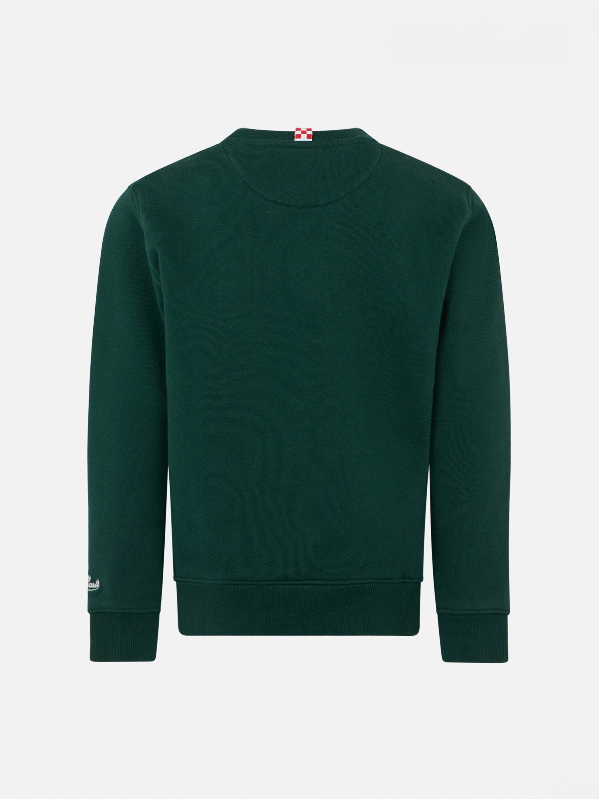 Boy Crewneck Green Sweatshirt With Snoopy Print | Peanuts™ Special Edition