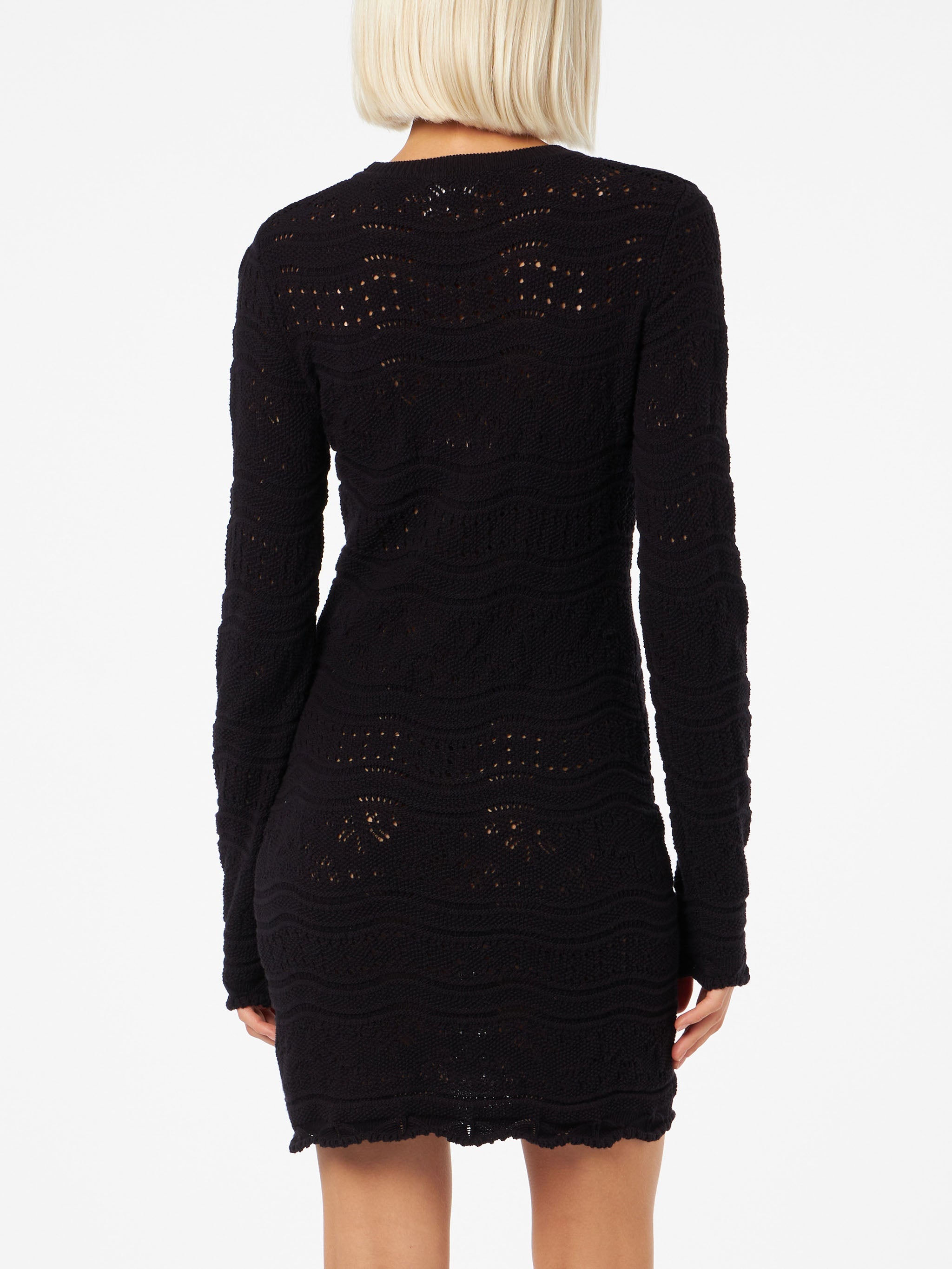 Cotton Knit Mini Dress Imany Black