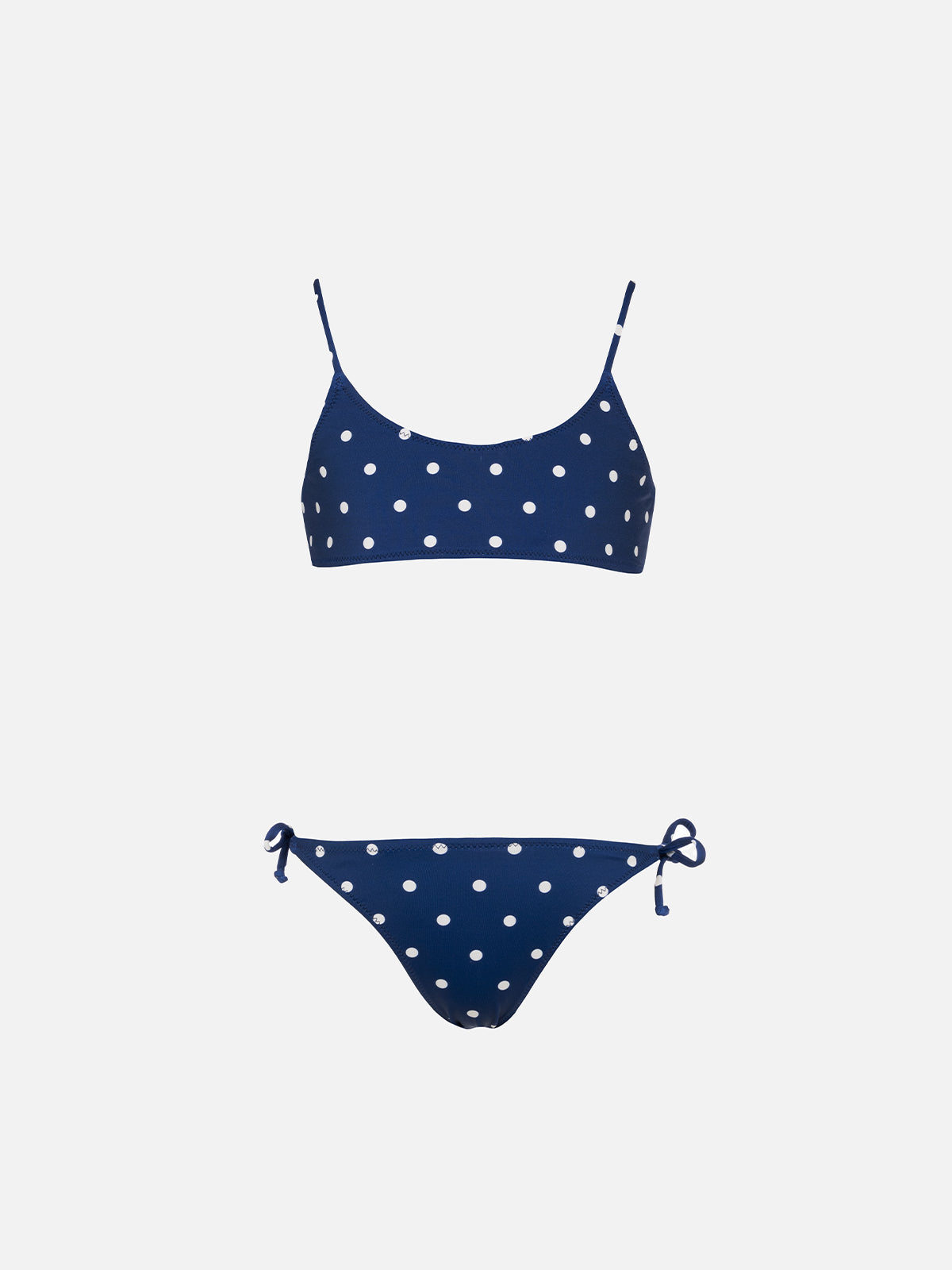 Girl Polka Dots Bralette Bikini Jaiden Blue