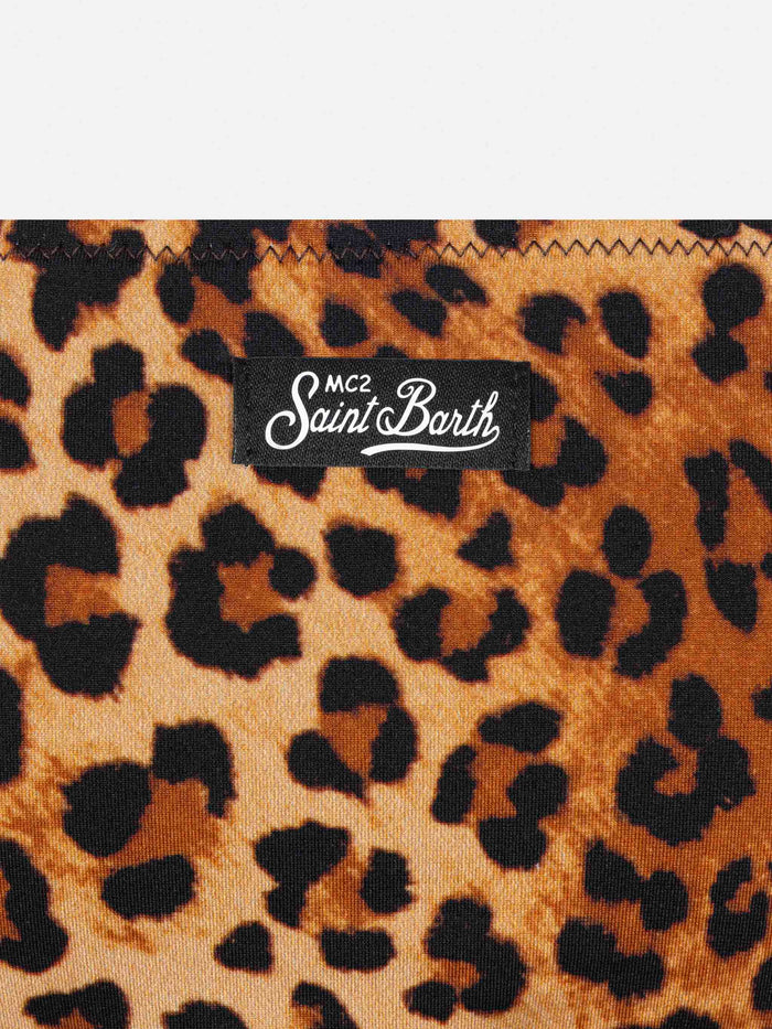 Jaiden Animalier Print Bralette Bikini White
