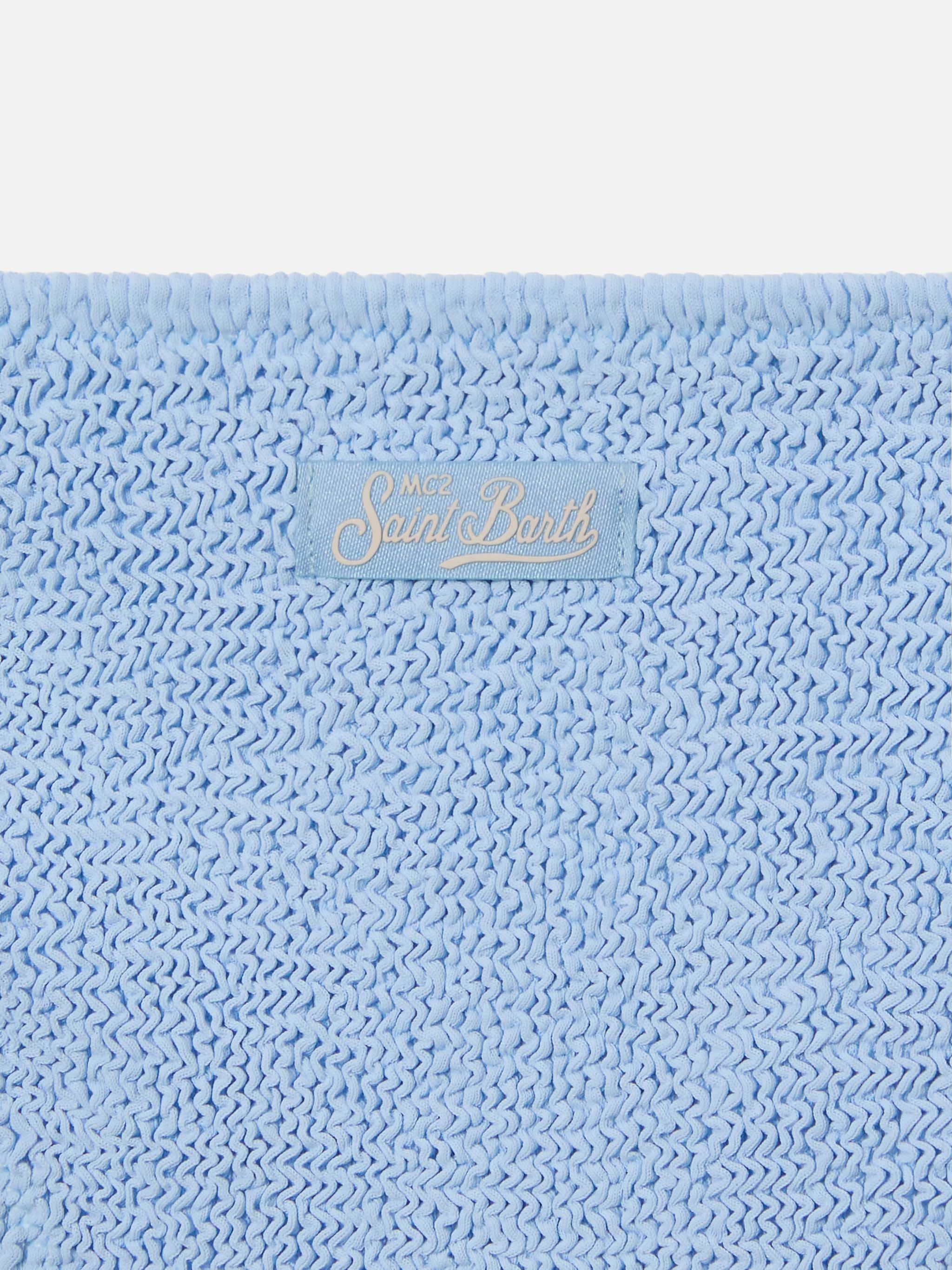 Jaiden Light Blue Crinkle Bikini Sky