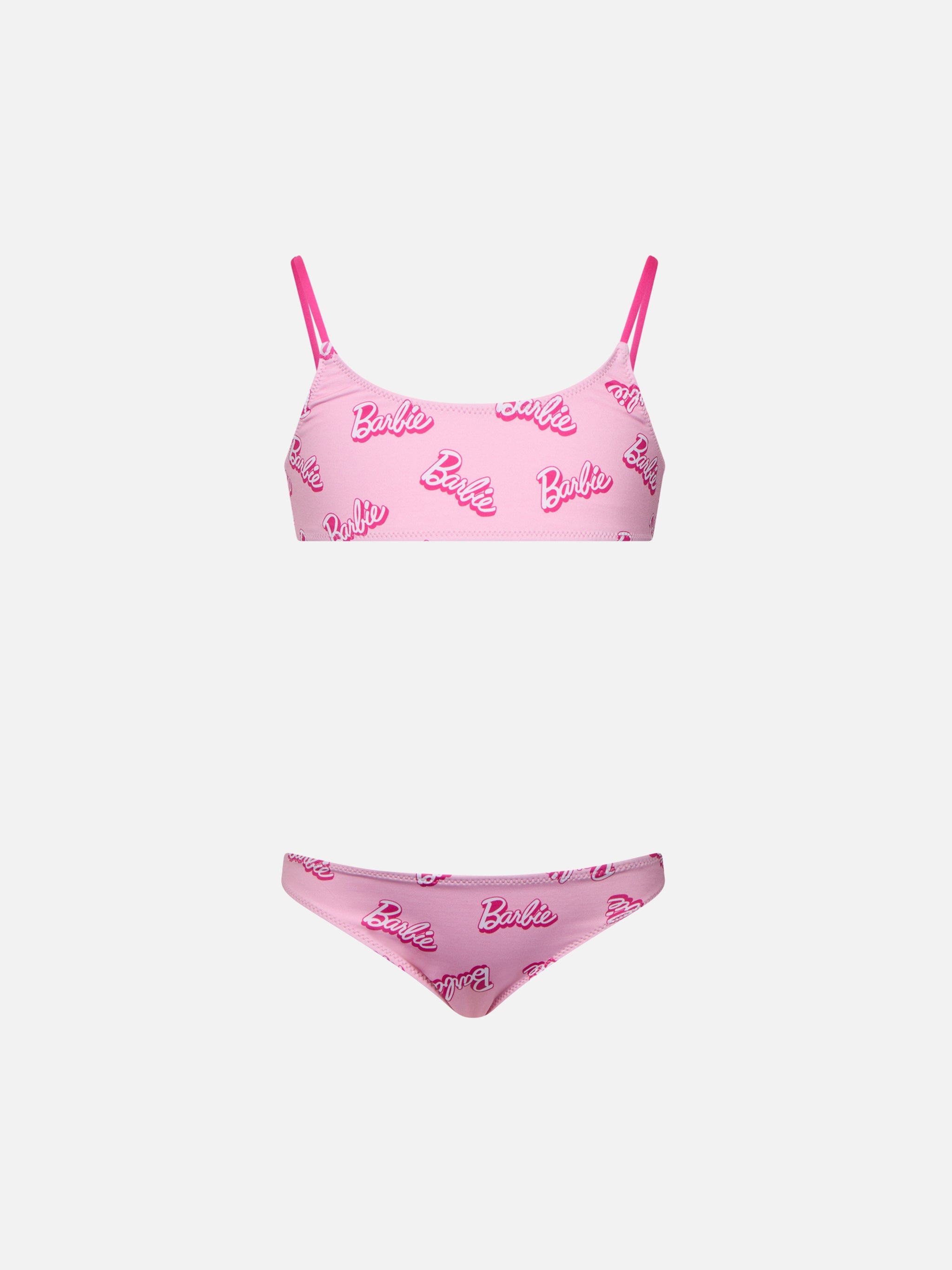 Girl Pink Bralette Bikini Jaiden With Barbie Logo Print| Special Edition