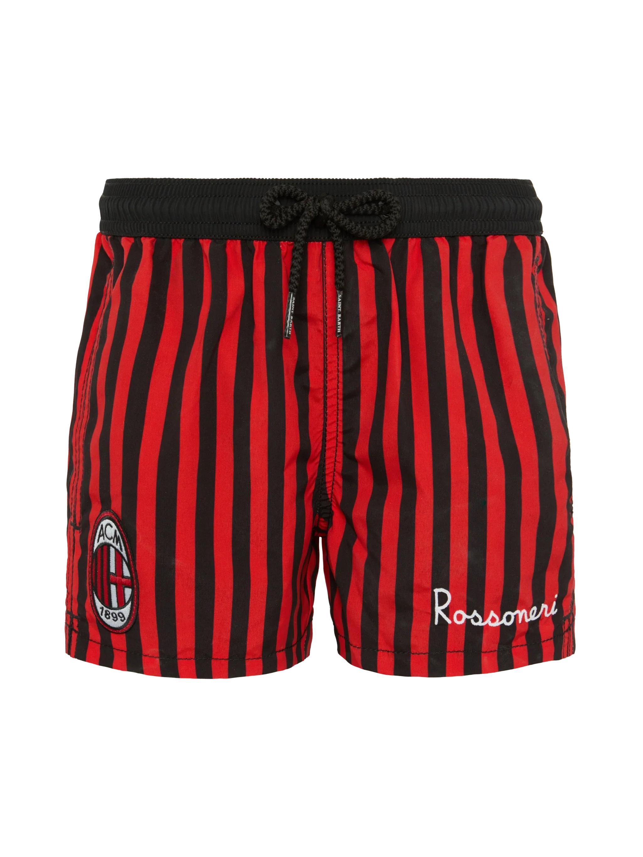 Jean Mid-Length Swim Shorts With Milan Print | Ac Special Edition Red Swimshort