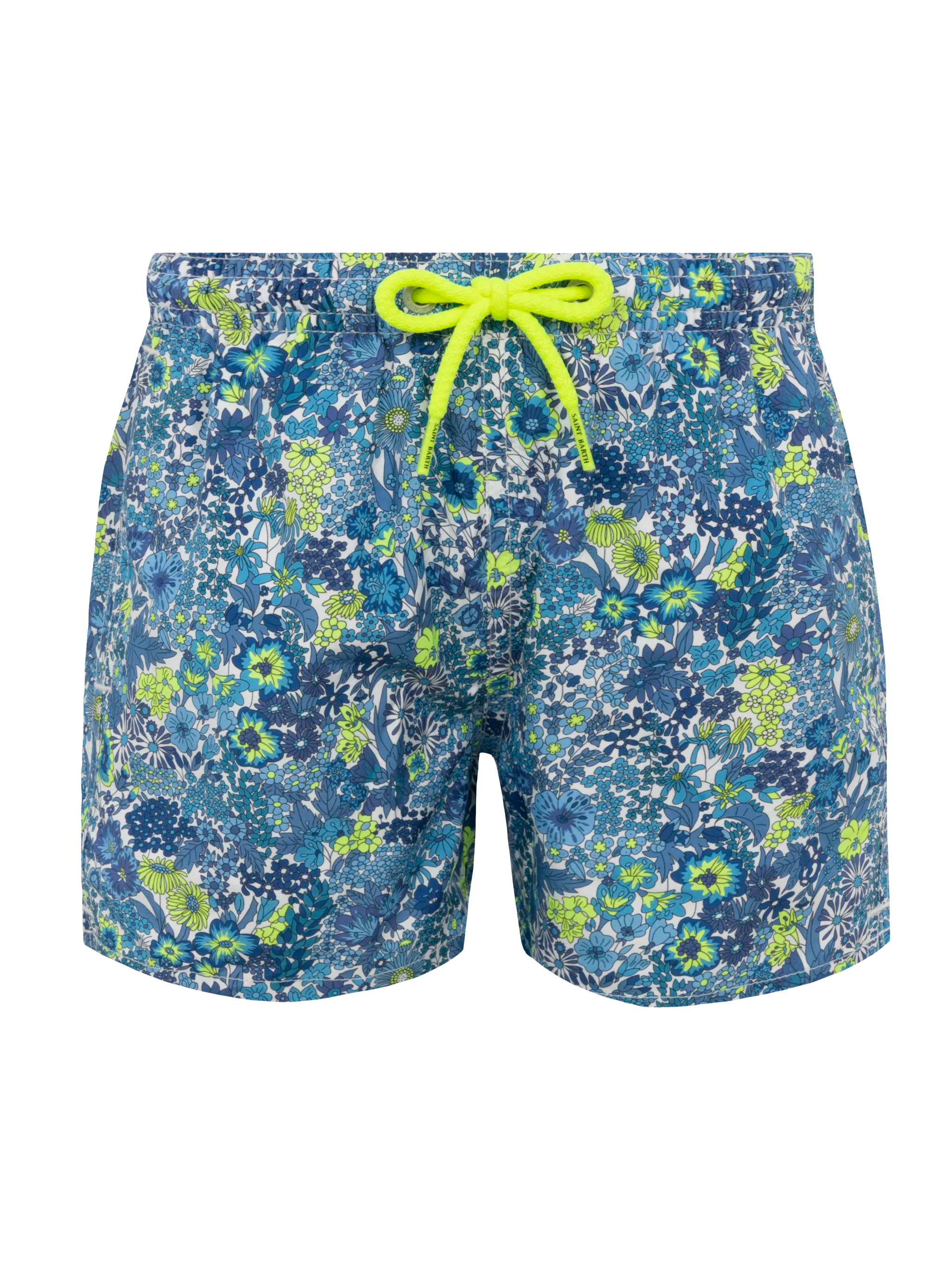 Jean Lighting Lightweight Fabric Swim Shorts With Margaret Annie Print | Made Libery Blue Swimshort