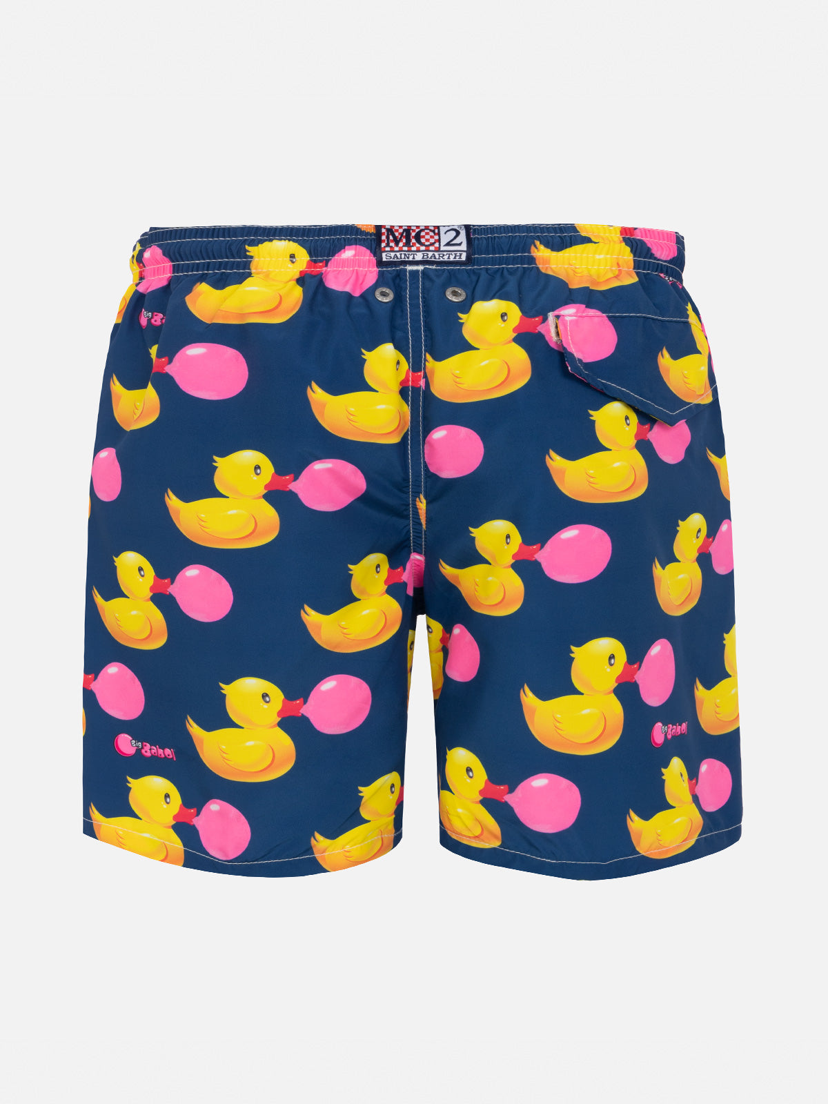 Boy Swim Shorts With Ducky Print | Big Babol® Special Edition Blue Swimshort