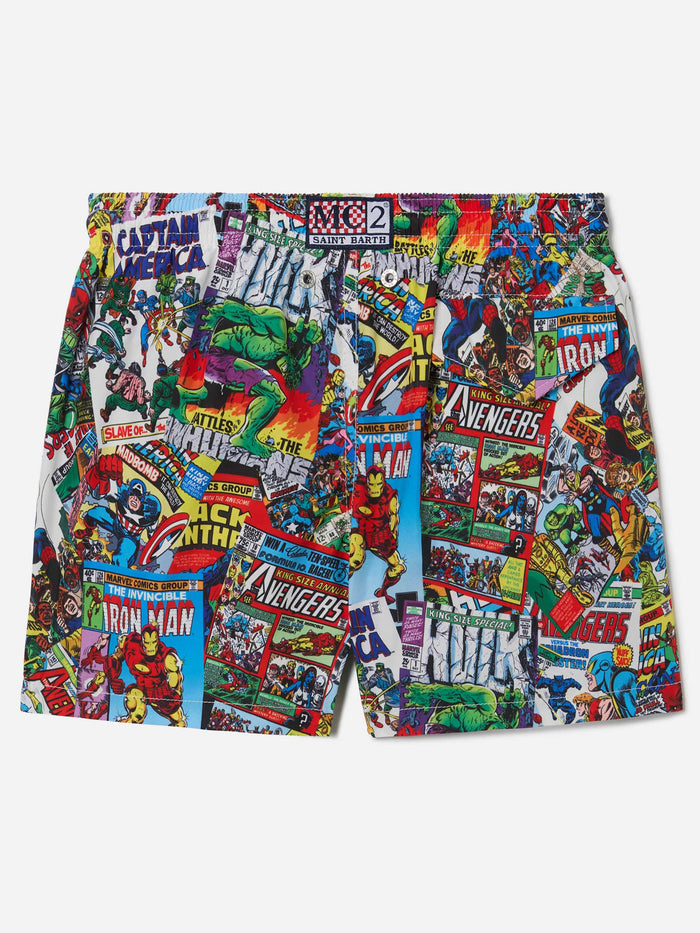 Jean Lighting Swim Shorts With Marvel All-Over Print | Special Edition Swimshort